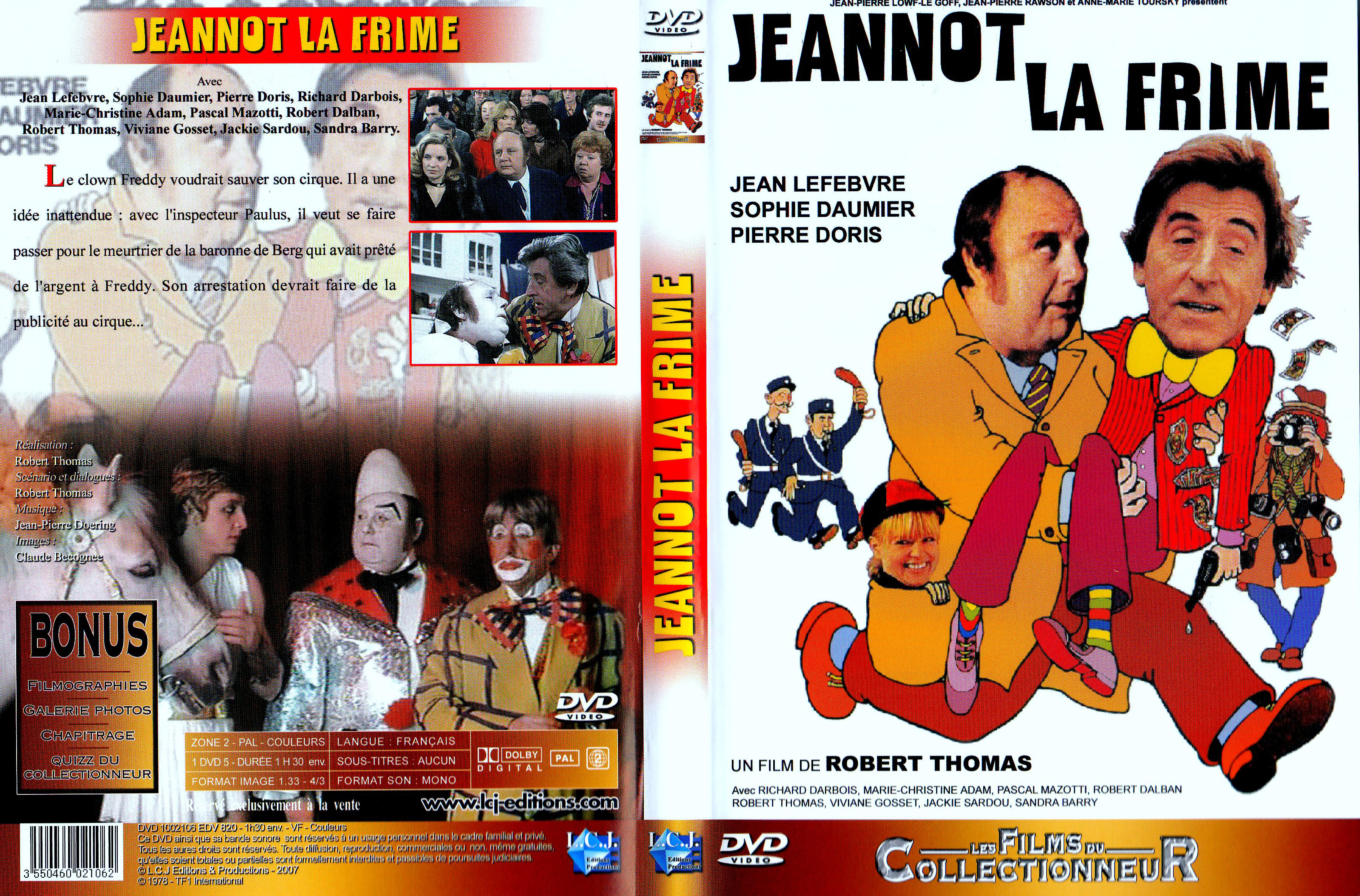 Jaquette DVD Jeannot la frime
