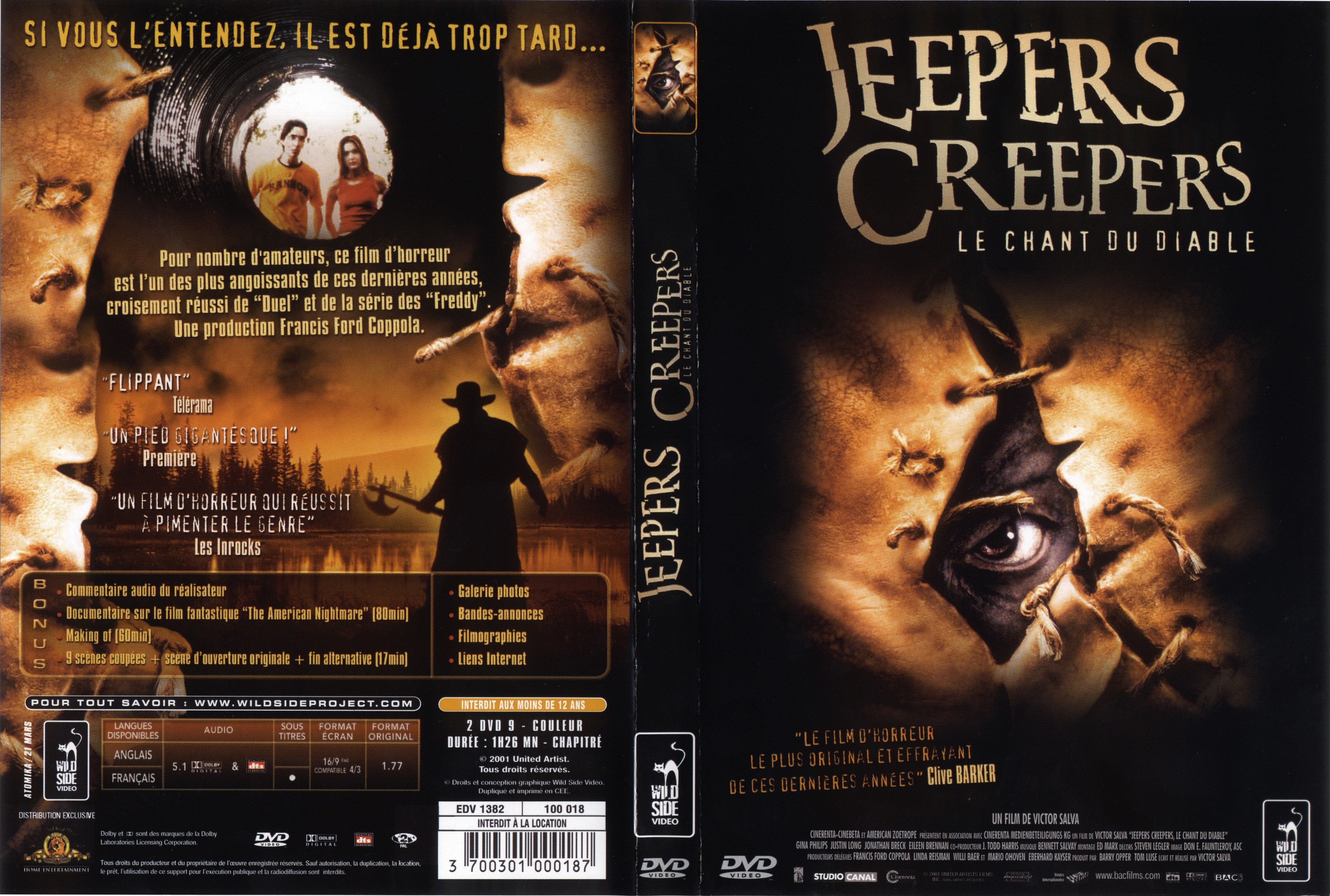 Jaquette DVD Jeepers Creepers