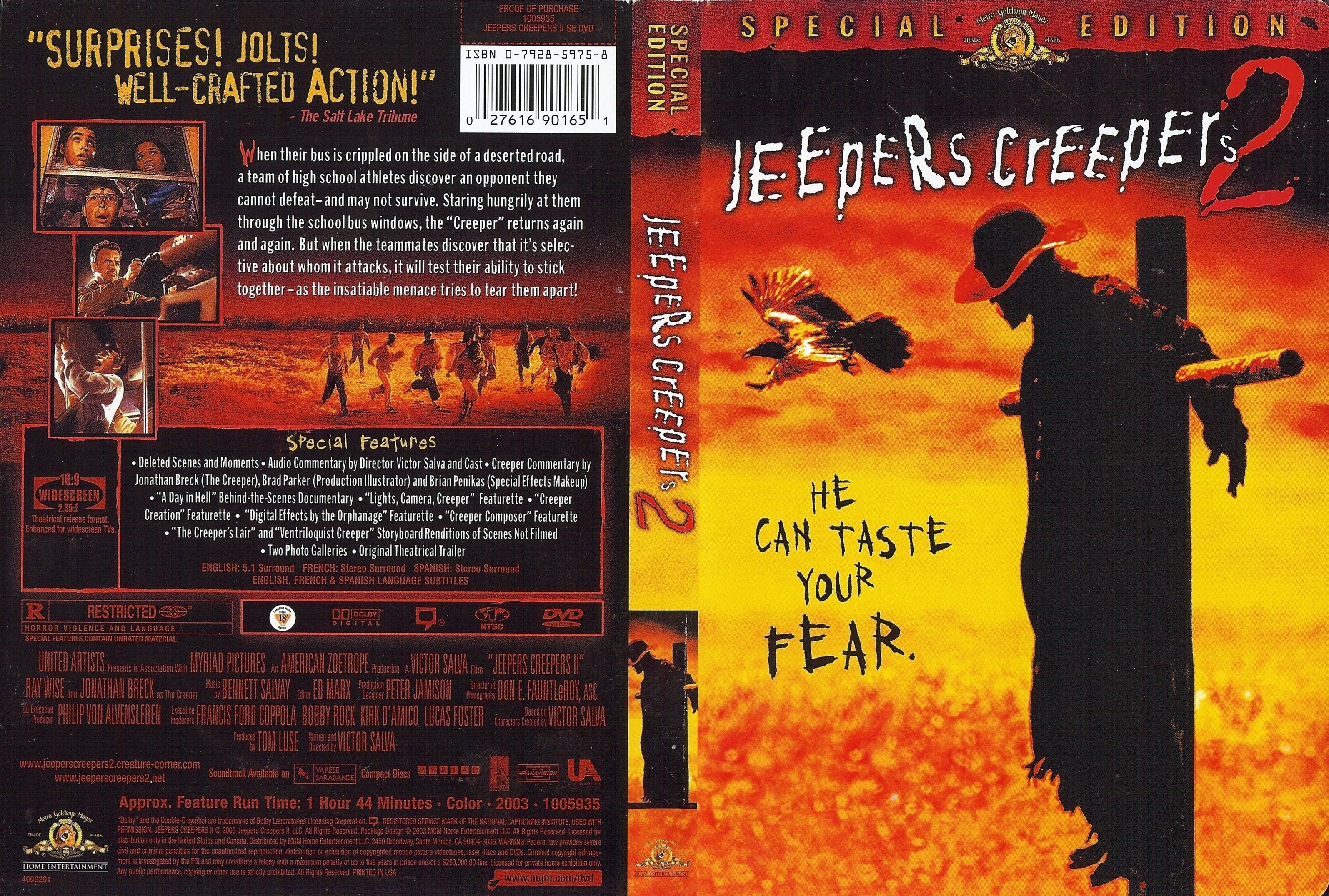 Jaquette DVD Jeepers Creepers 2 (Canadienne)