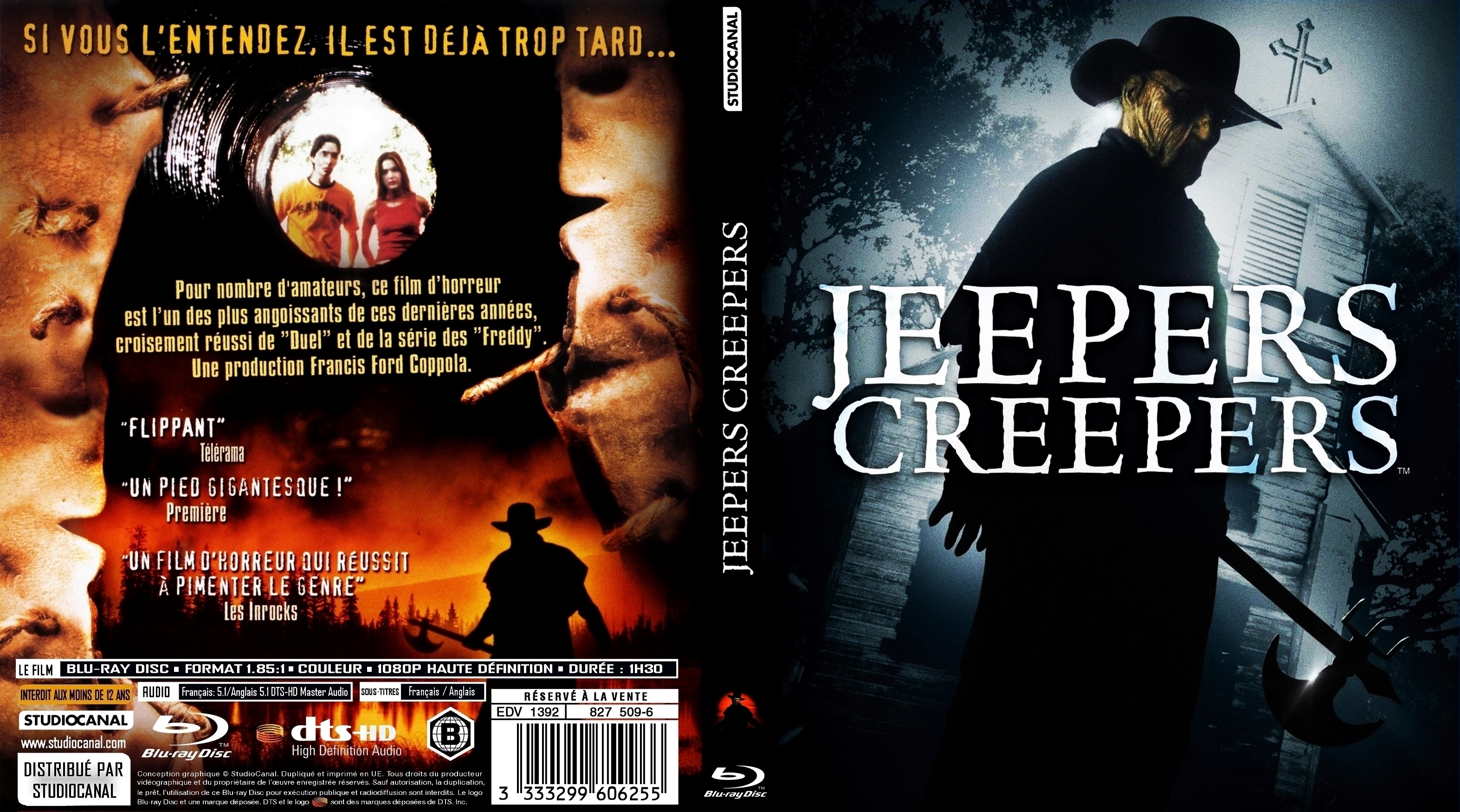 Jaquette DVD Jeepers Creepers (BLU-RAY)