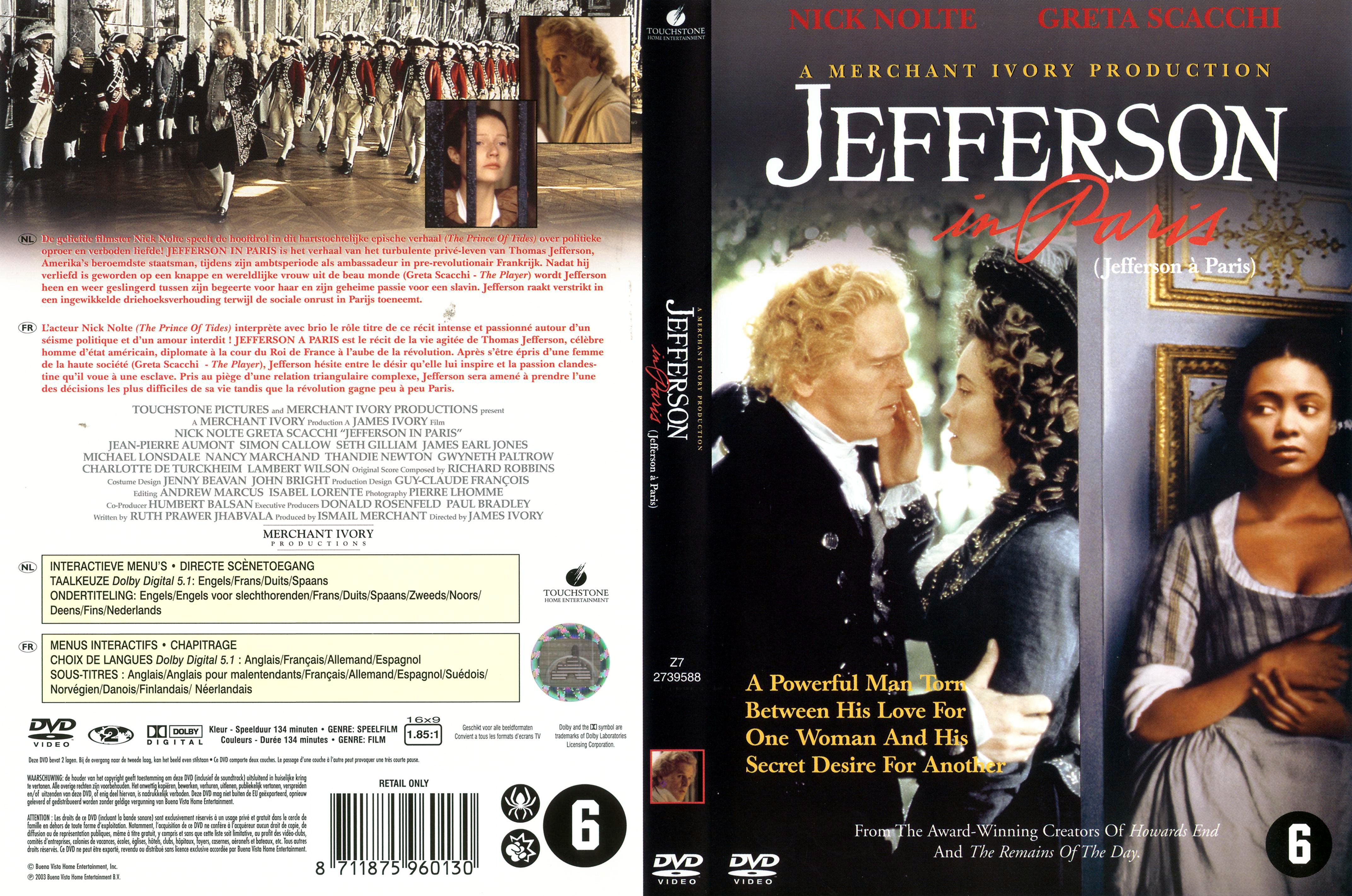 Jaquette DVD Jefferson  Paris