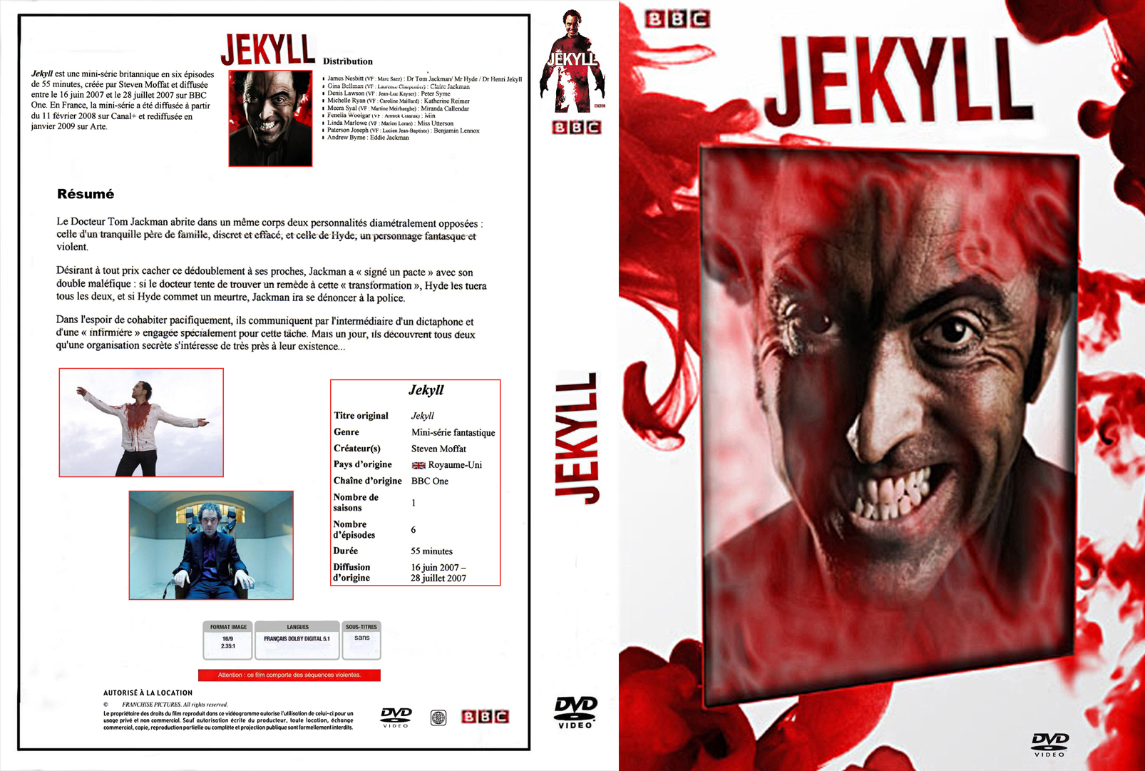 Jaquette DVD Jekyll la srie custom