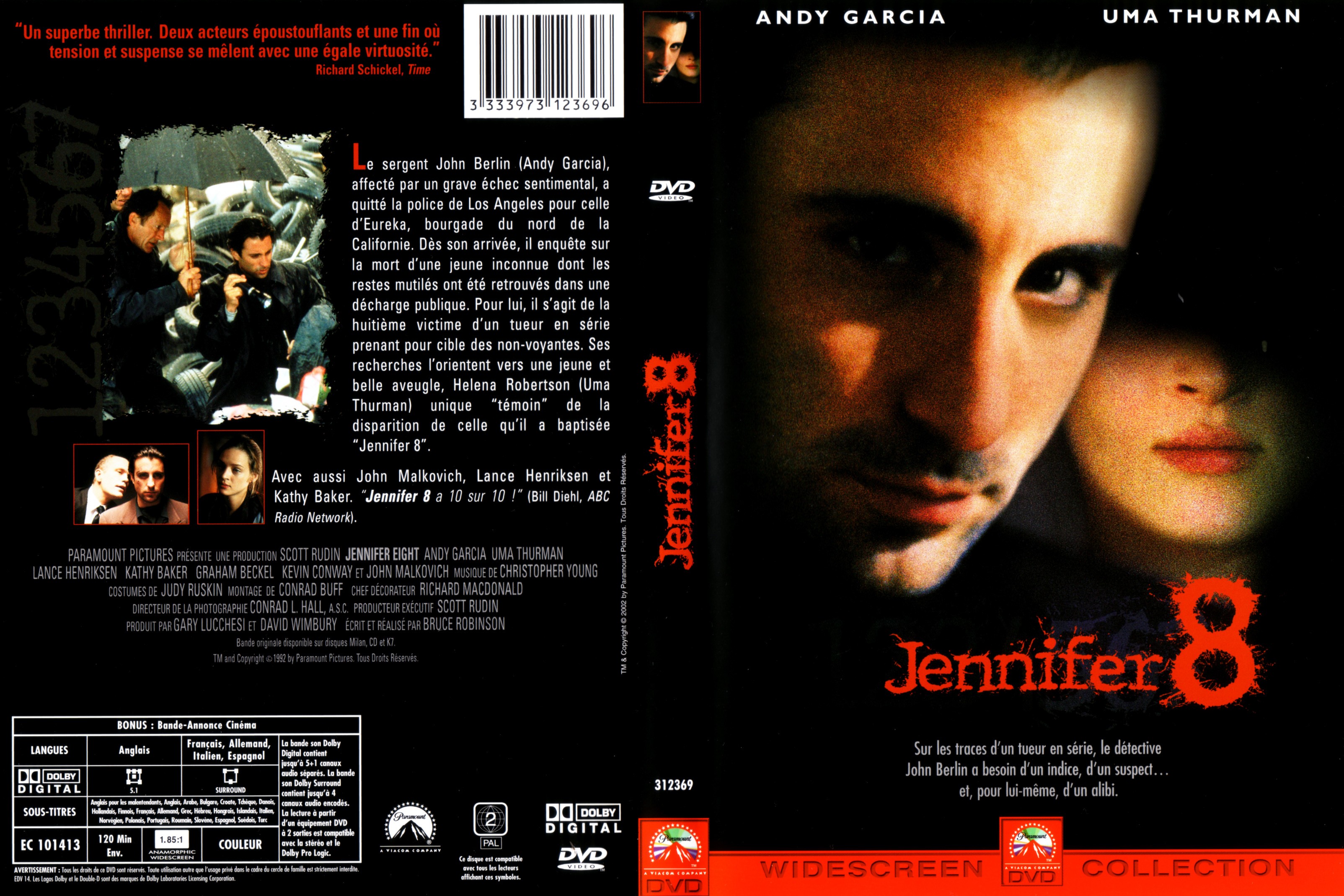 Jaquette DVD Jennifer 8
