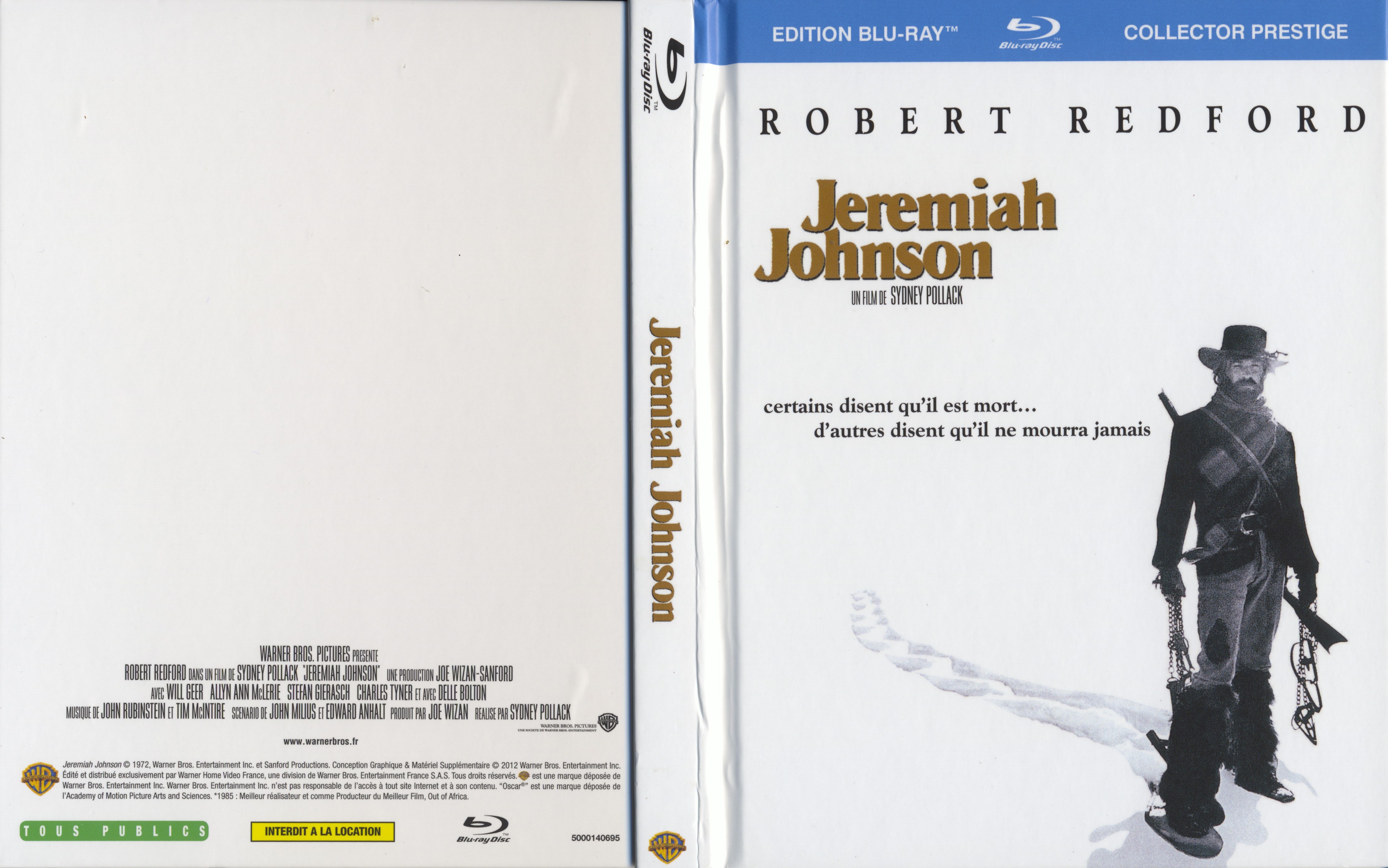 Jaquette DVD Jeremiah Johnson (BLU-RAY)