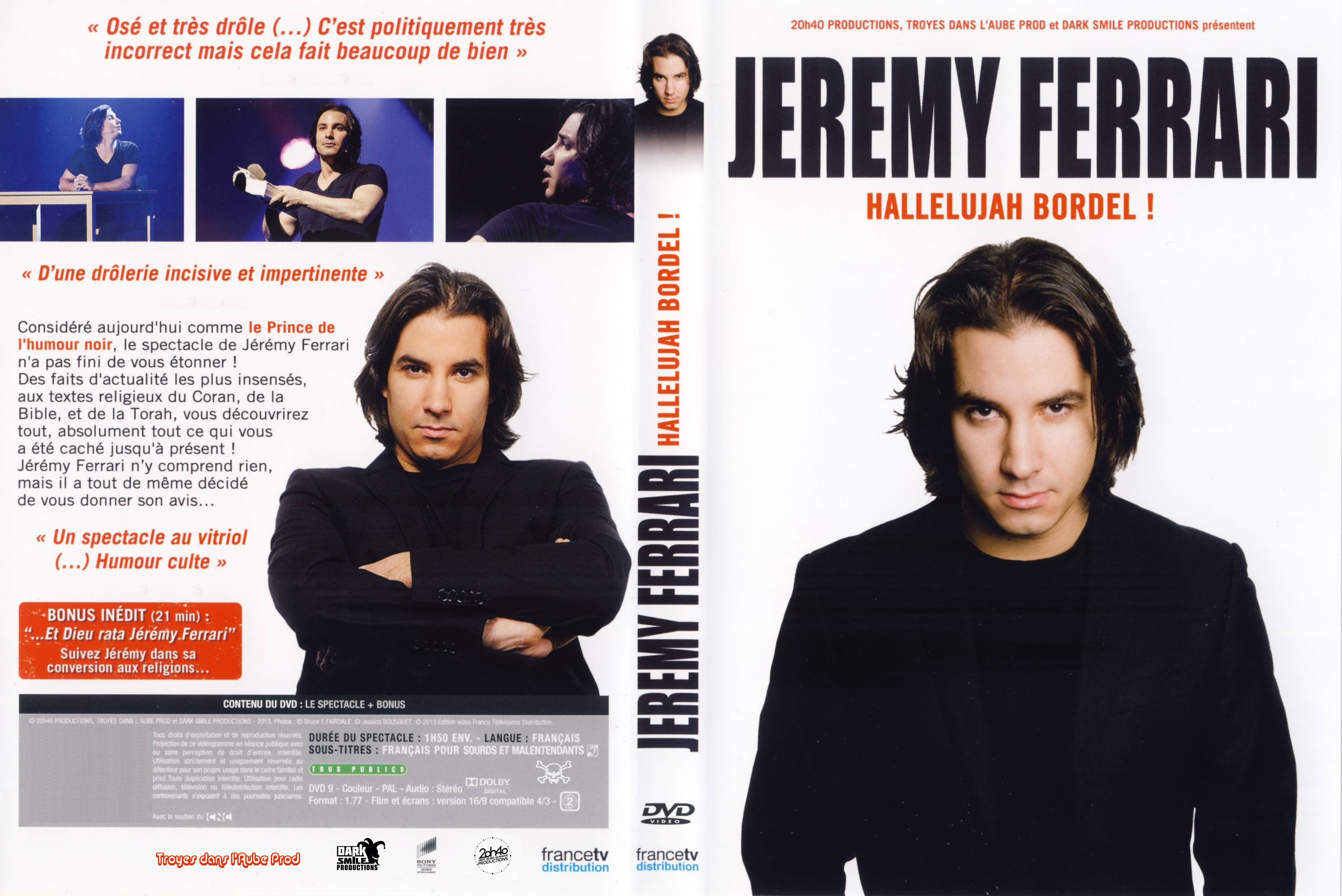 Jaquette DVD Jeremy Ferrari Hallelujah Bordel custom