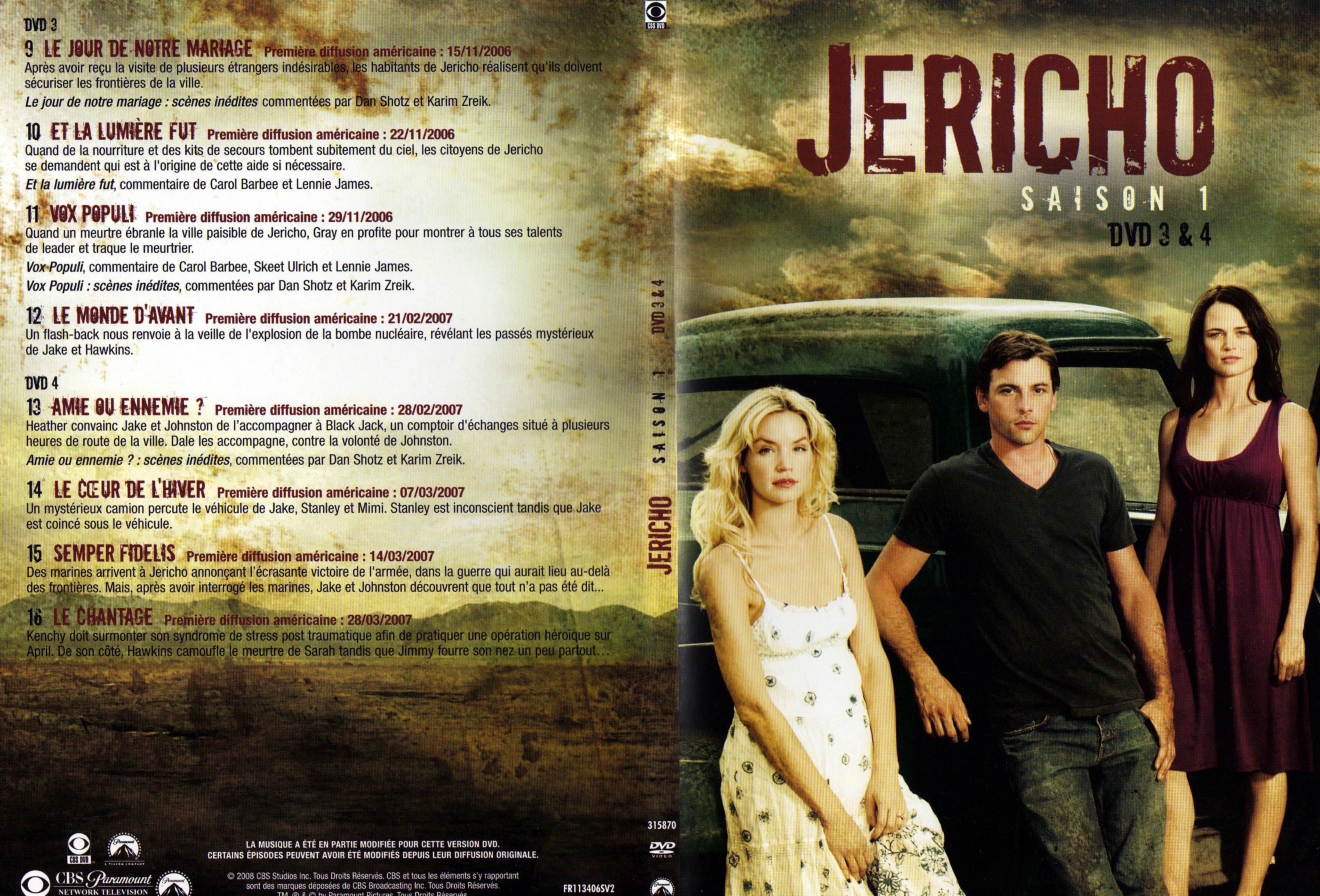 Jaquette DVD Jericho Saison 1 DVD 2