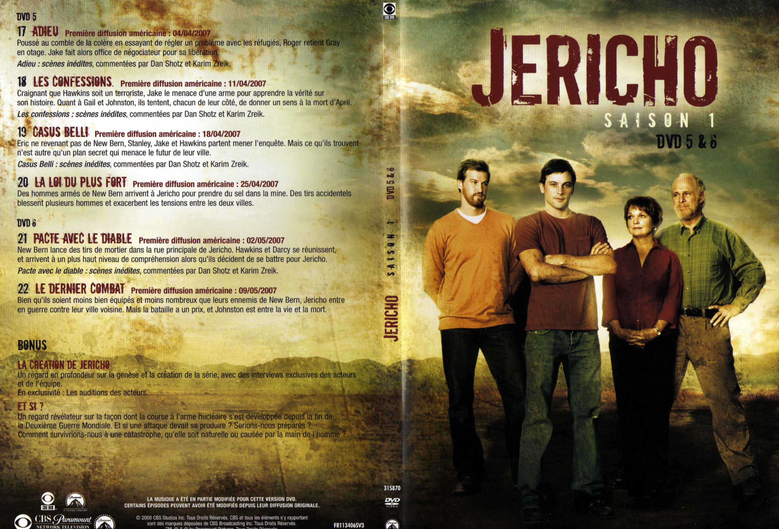 Jaquette DVD Jericho Saison 1 DVD 3