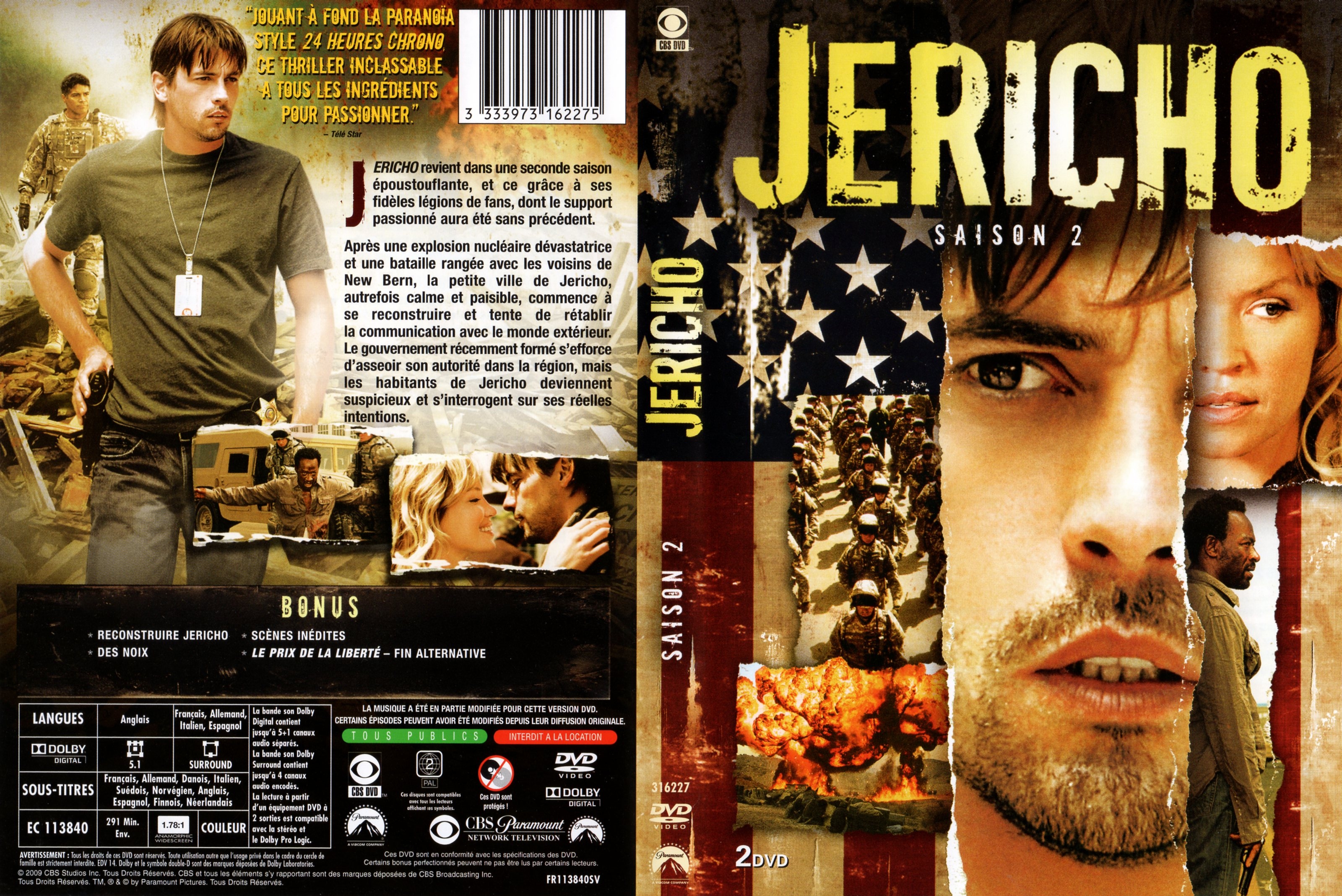 Jaquette DVD Jericho saison 2