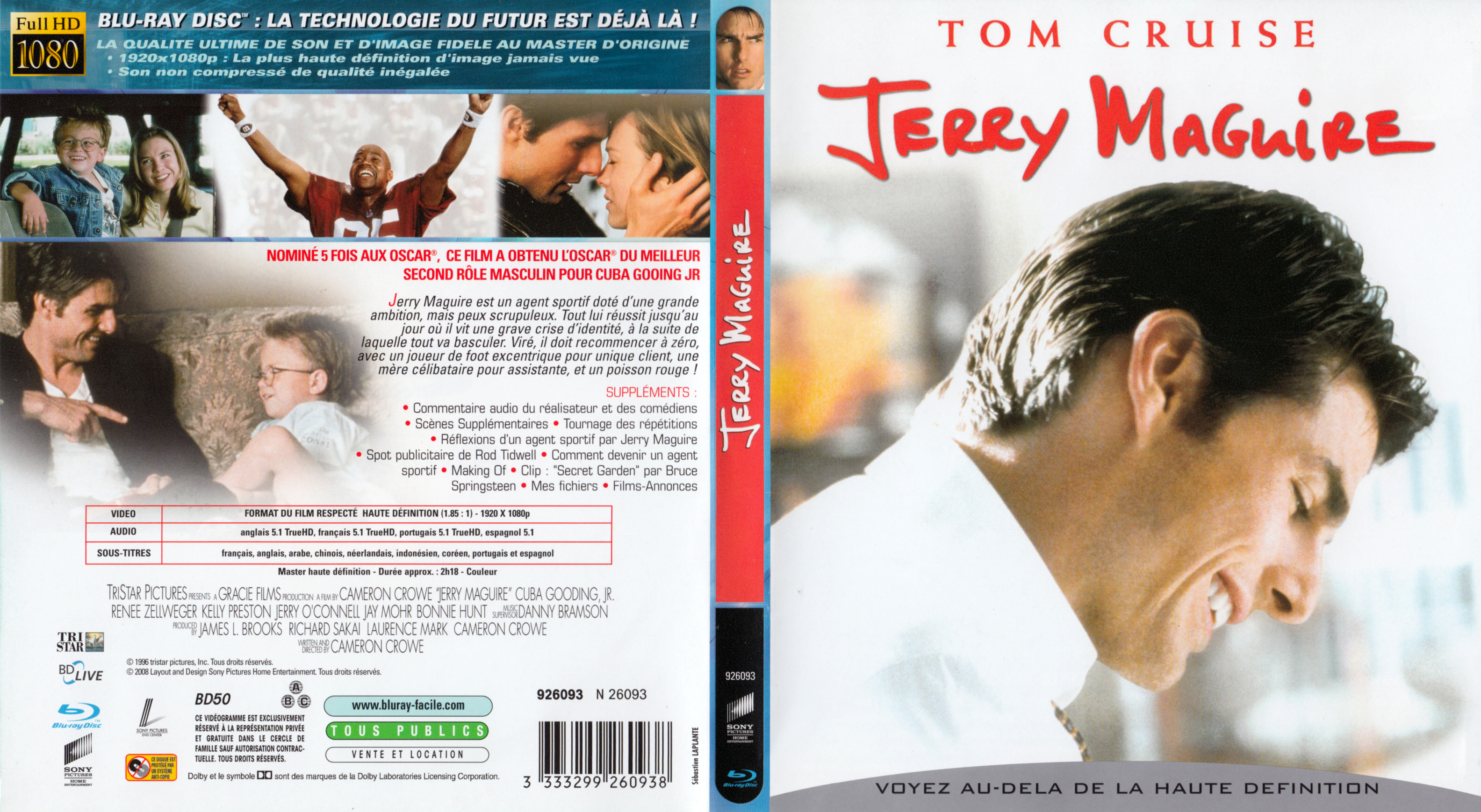 Jaquette DVD Jerry Maguire (BLU-RAY)
