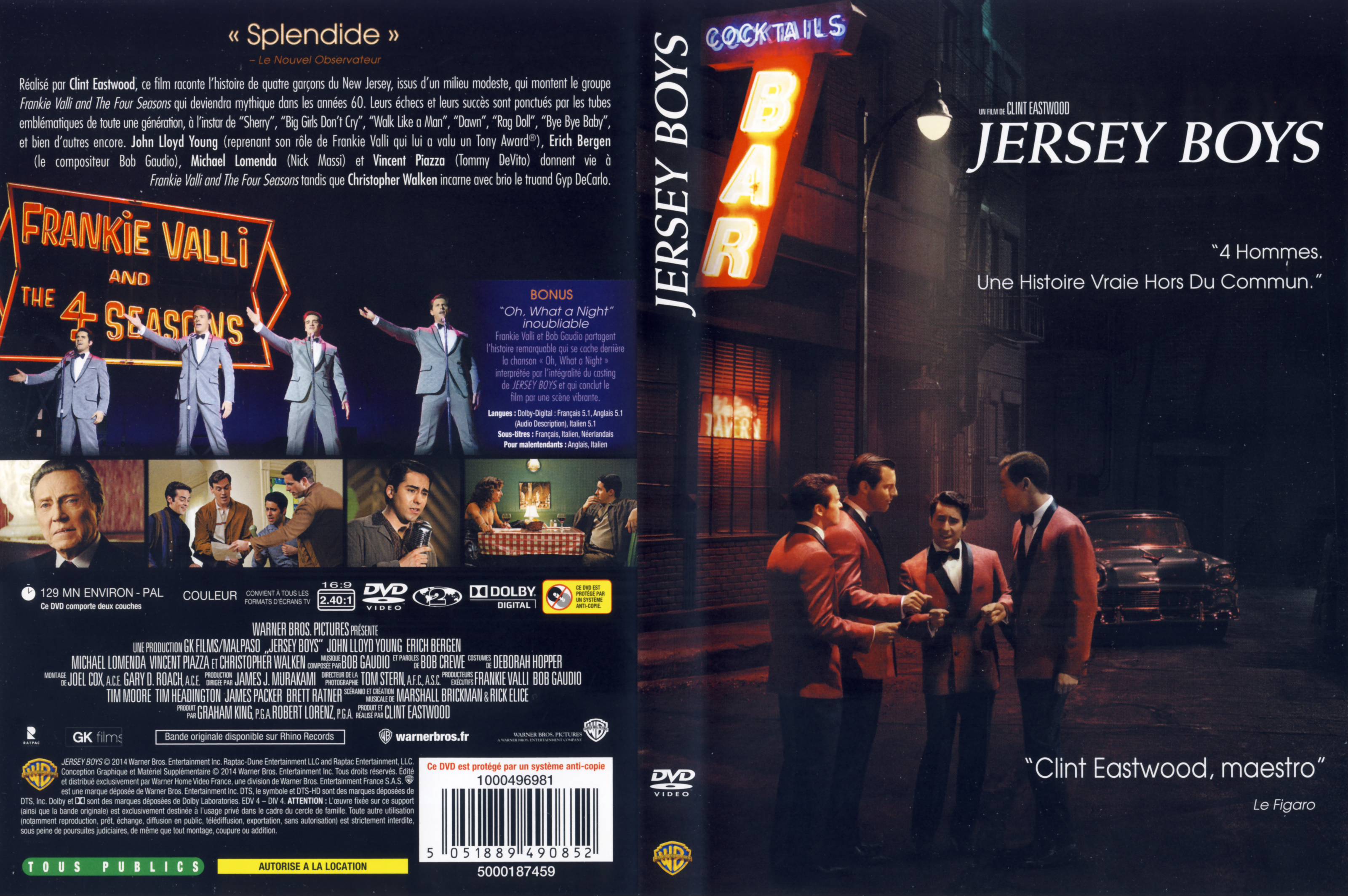 Jaquette DVD Jersey Boys