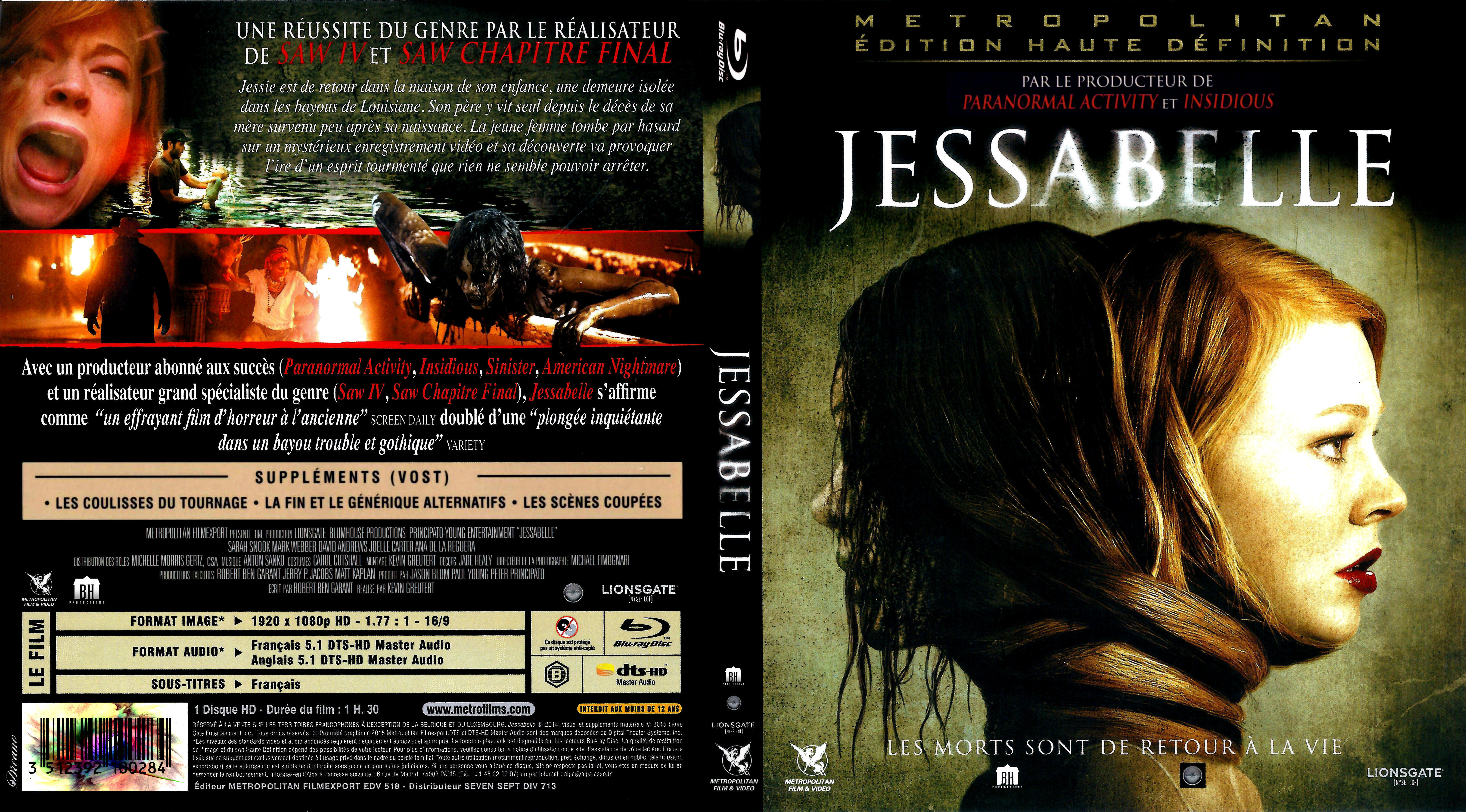 Jaquette DVD Jessabelle (BLU-RAY)
