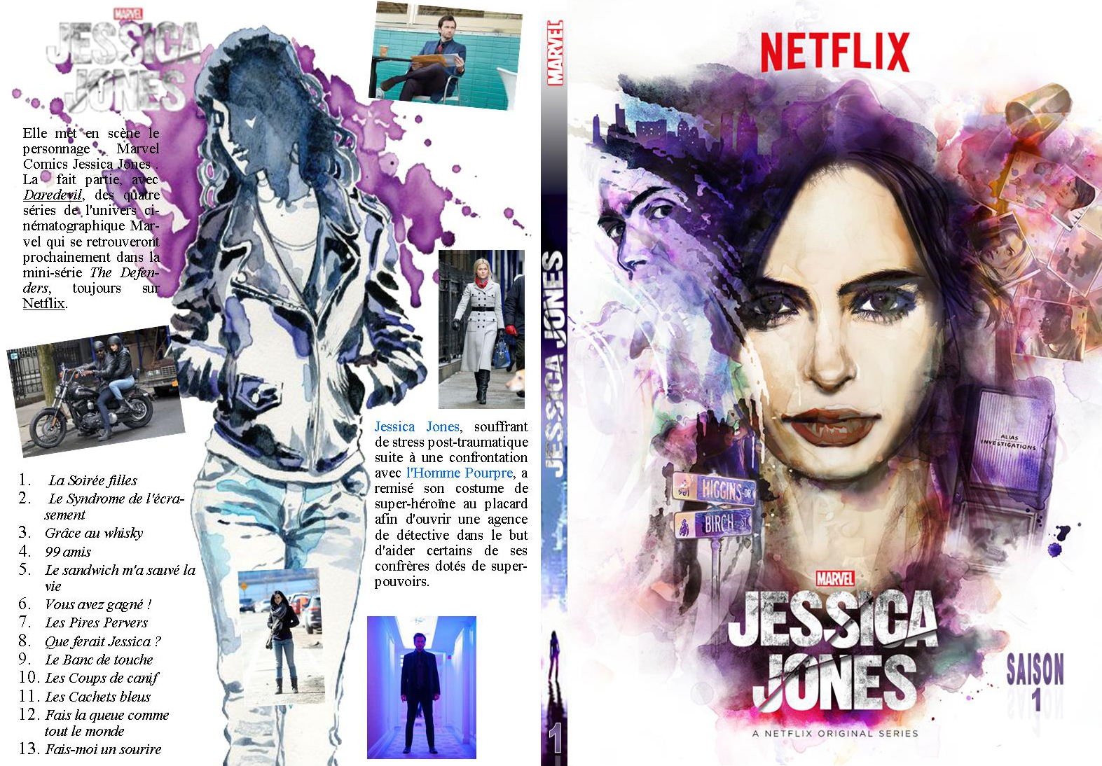 Jaquette DVD Jessica Jones Saison 1 custom