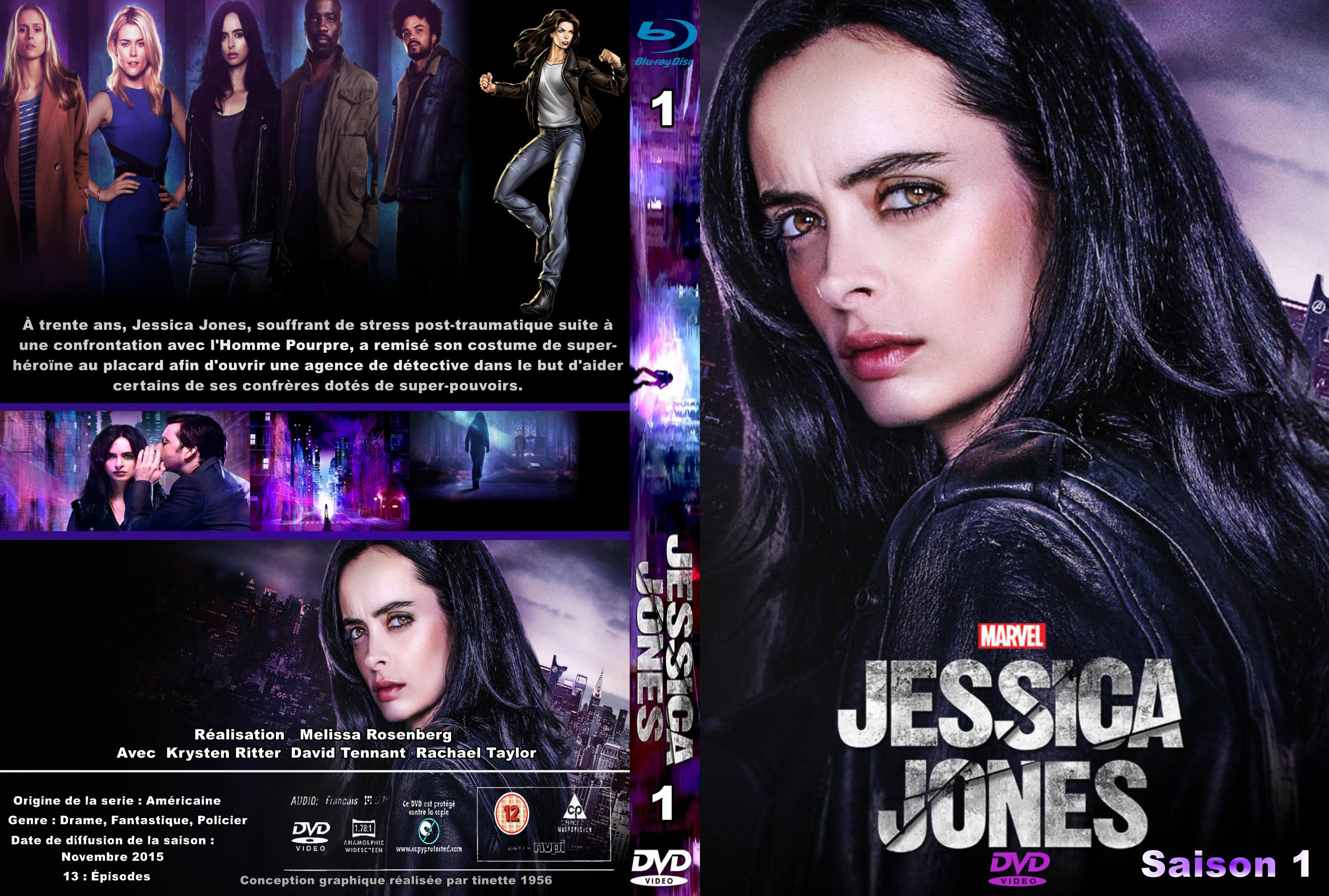 Jaquette DVD Jessica Jones saison 1 custom v3