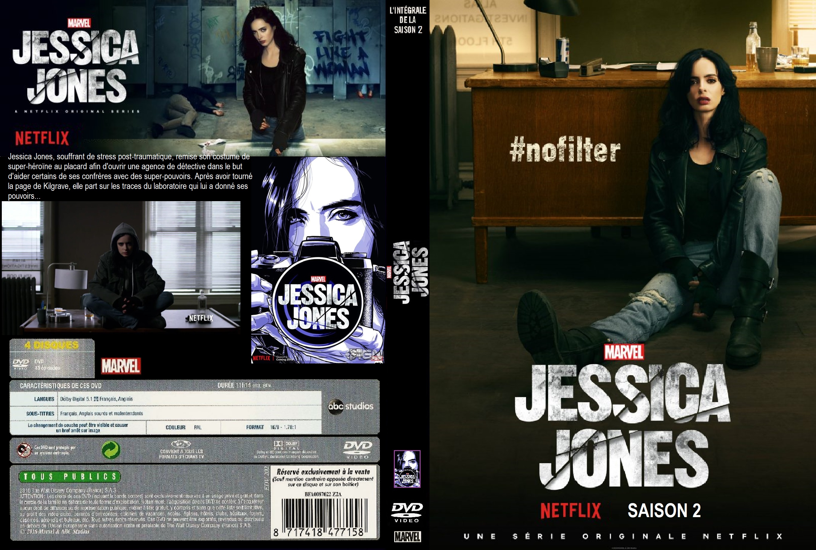 Jaquette DVD Jessica Jones saison 2 custom