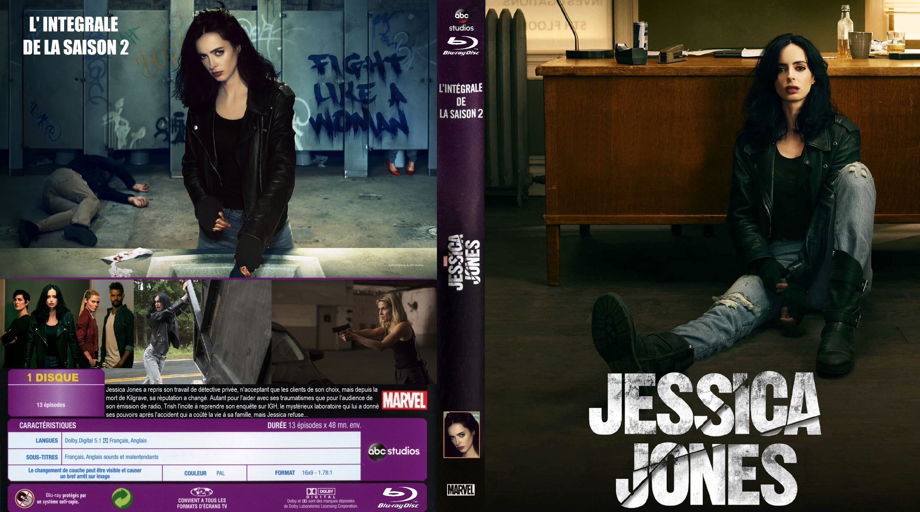 Jaquette DVD Jessica Jones saison 2 custom (BLU-RAY)