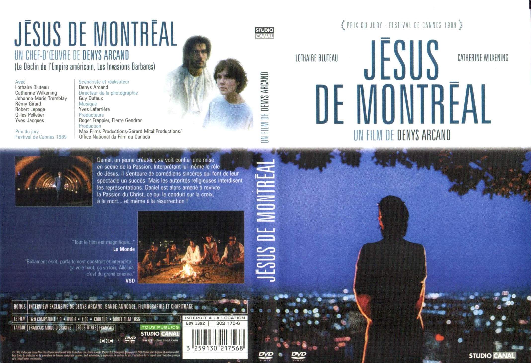 Jaquette DVD Jsus de Montreal