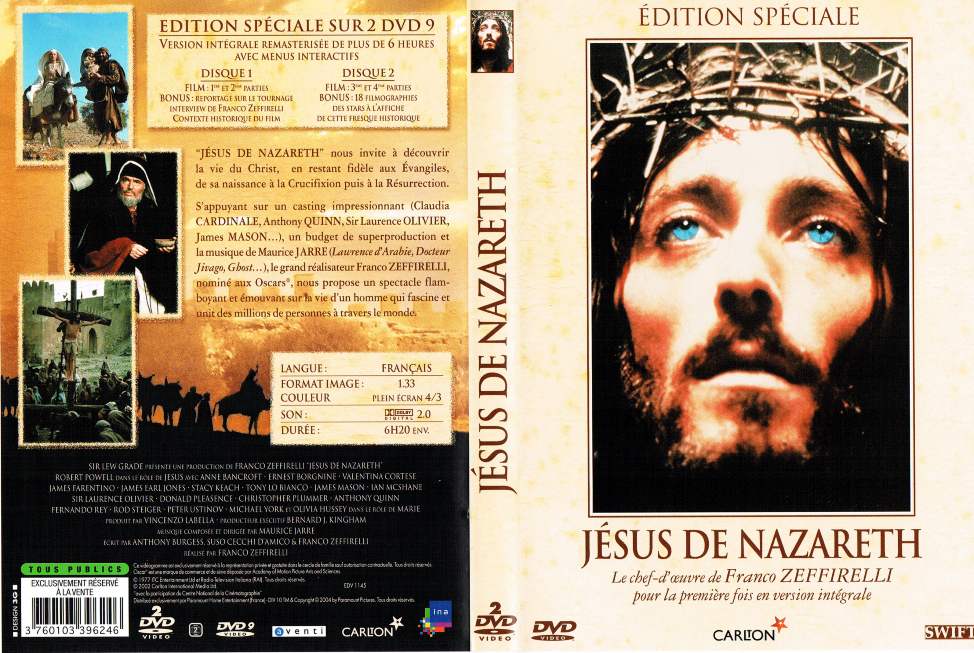 Jaquette DVD Jsus de Nazareth v2