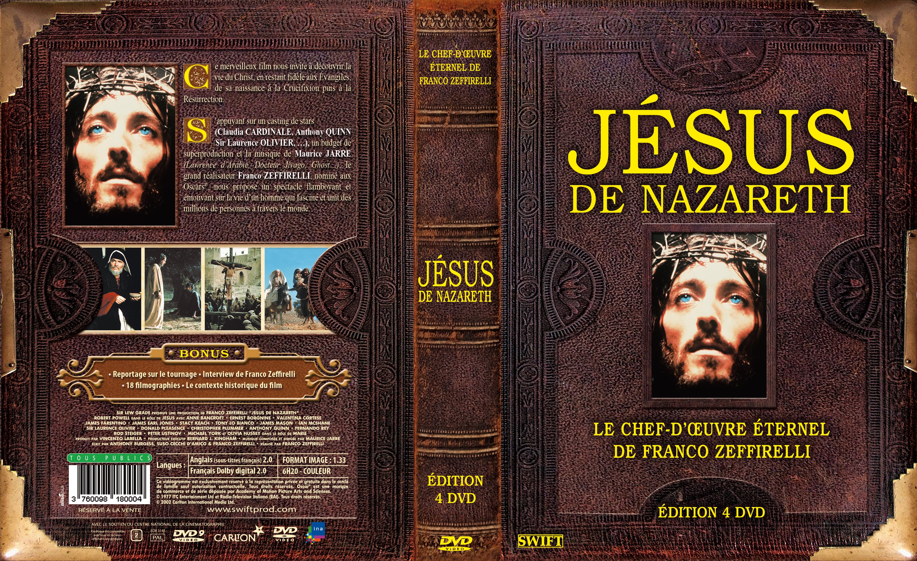 Jaquette DVD Jsus de Nazareth v3