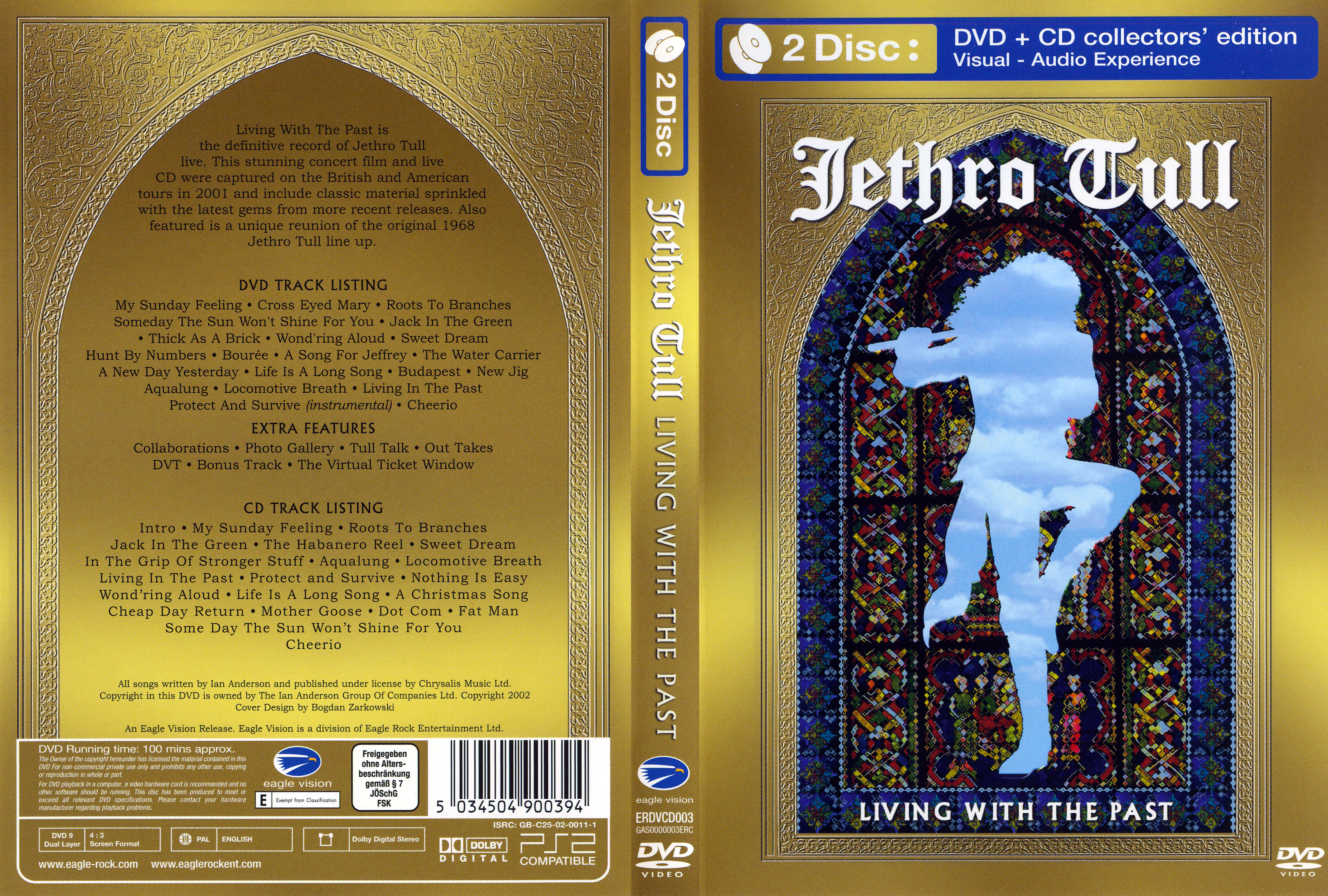 Jaquette DVD Jethro Tull Living with the past