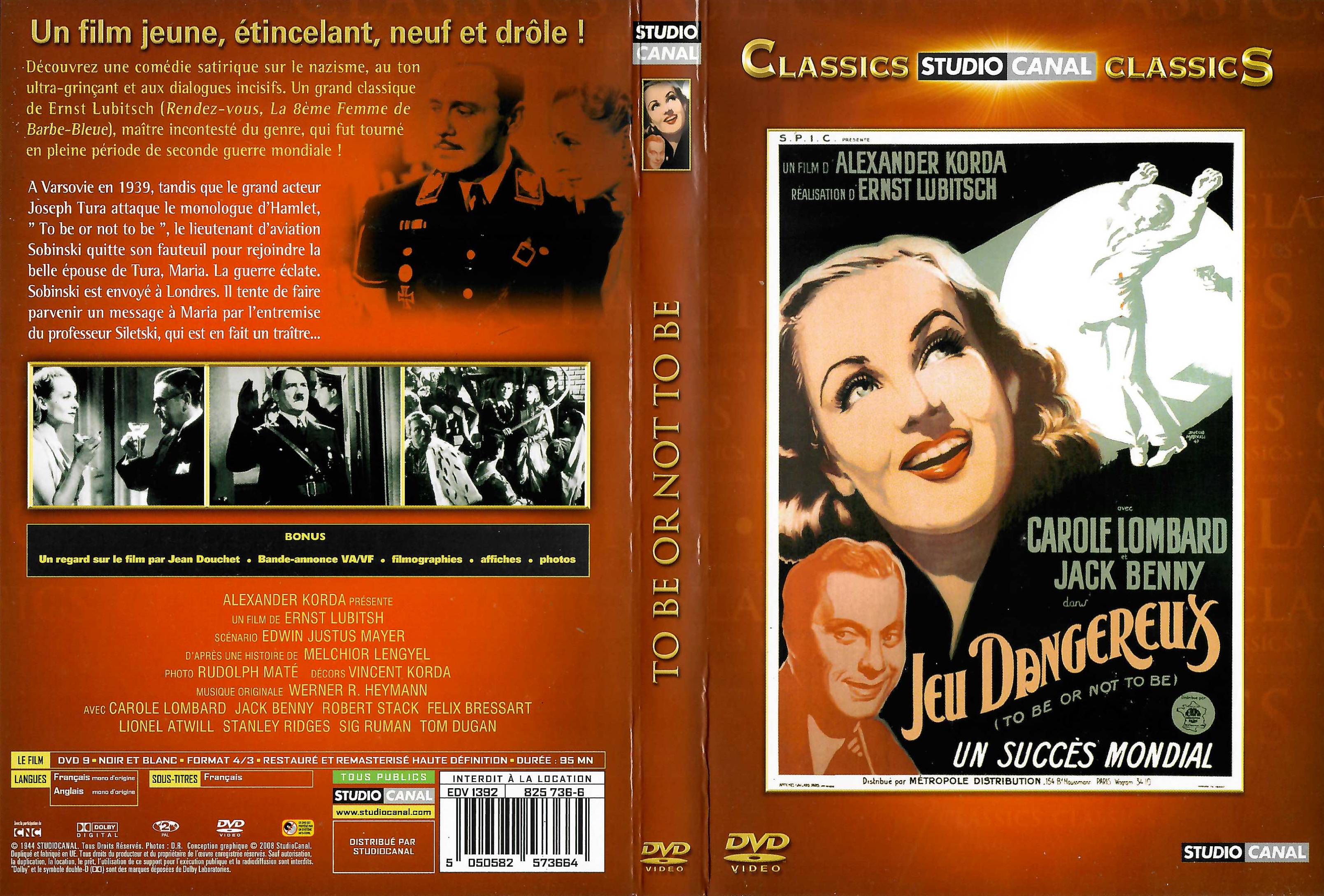 Jaquette DVD Jeu dangereux