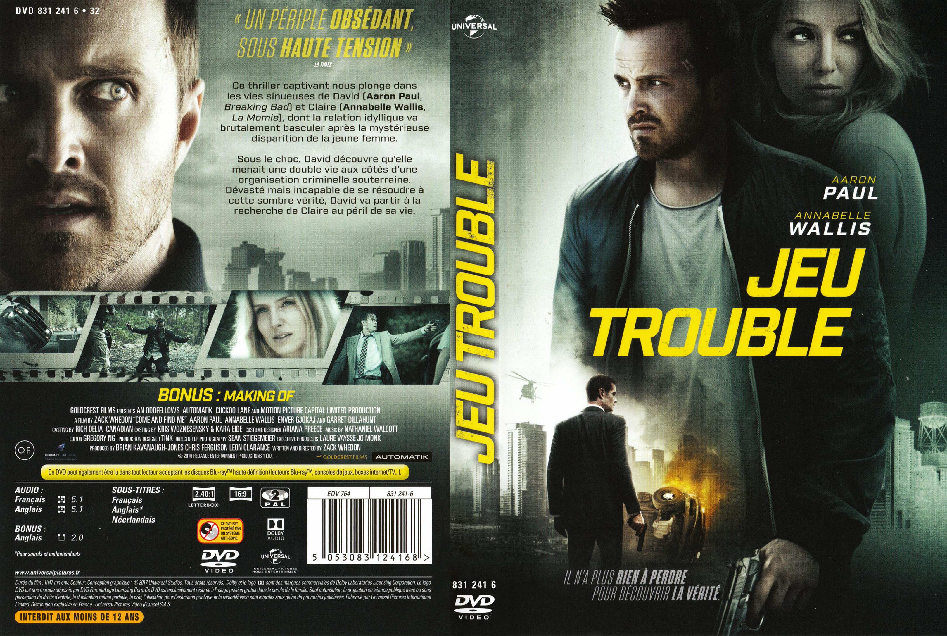 Jaquette DVD Jeu trouble