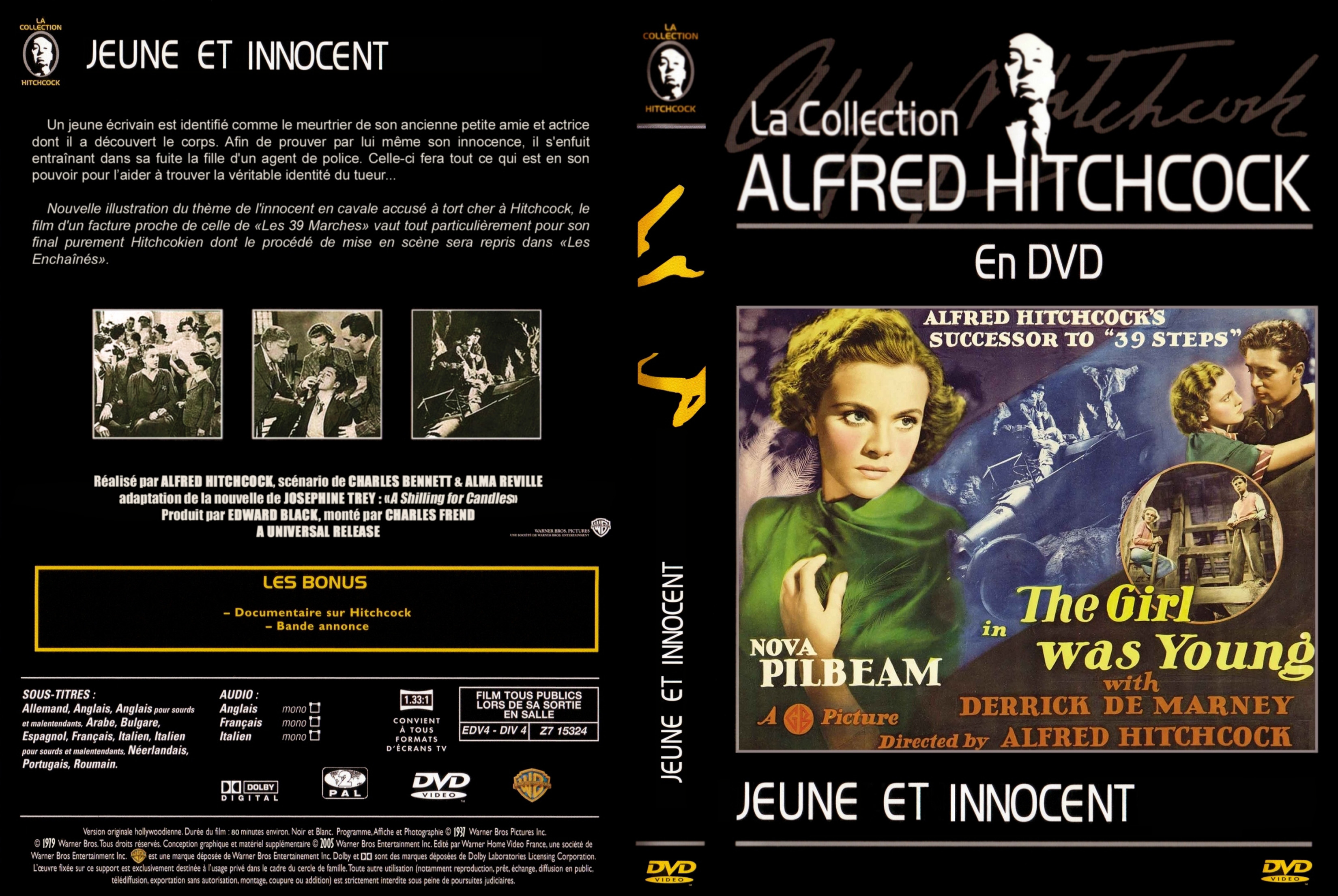 Jaquette DVD Jeune et innocent