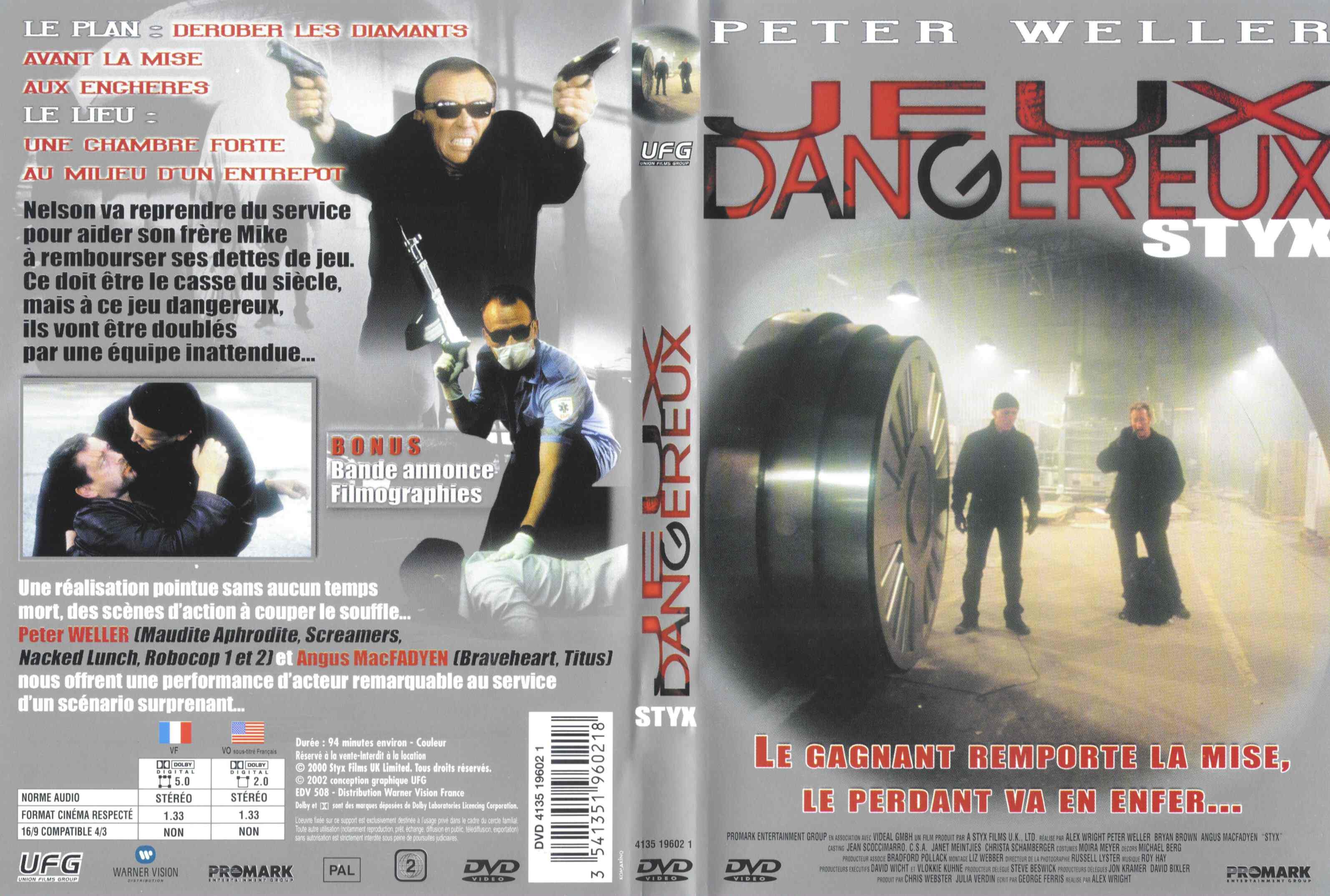 Jaquette DVD Jeux dangereux