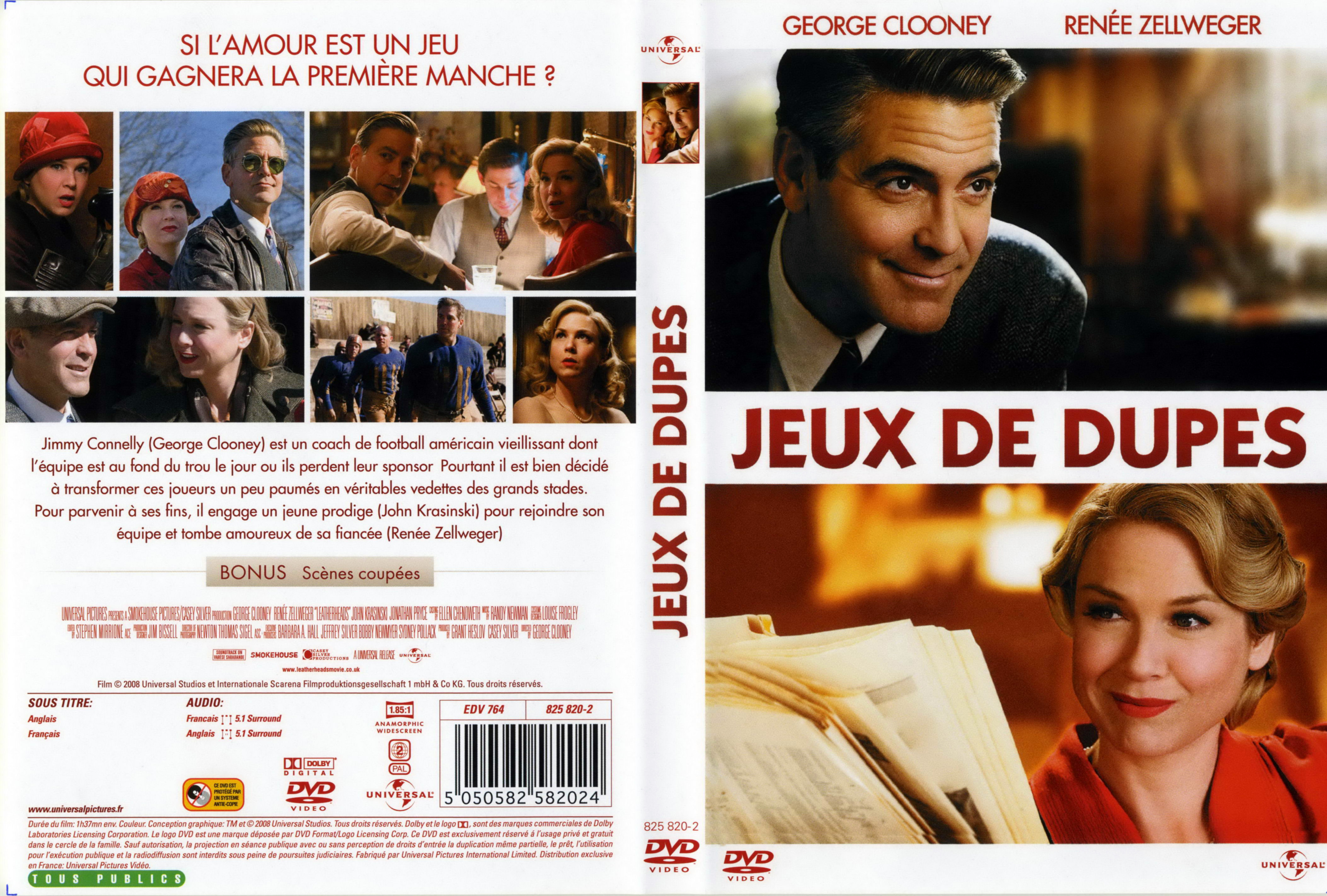 Jaquette DVD Jeux de dupes