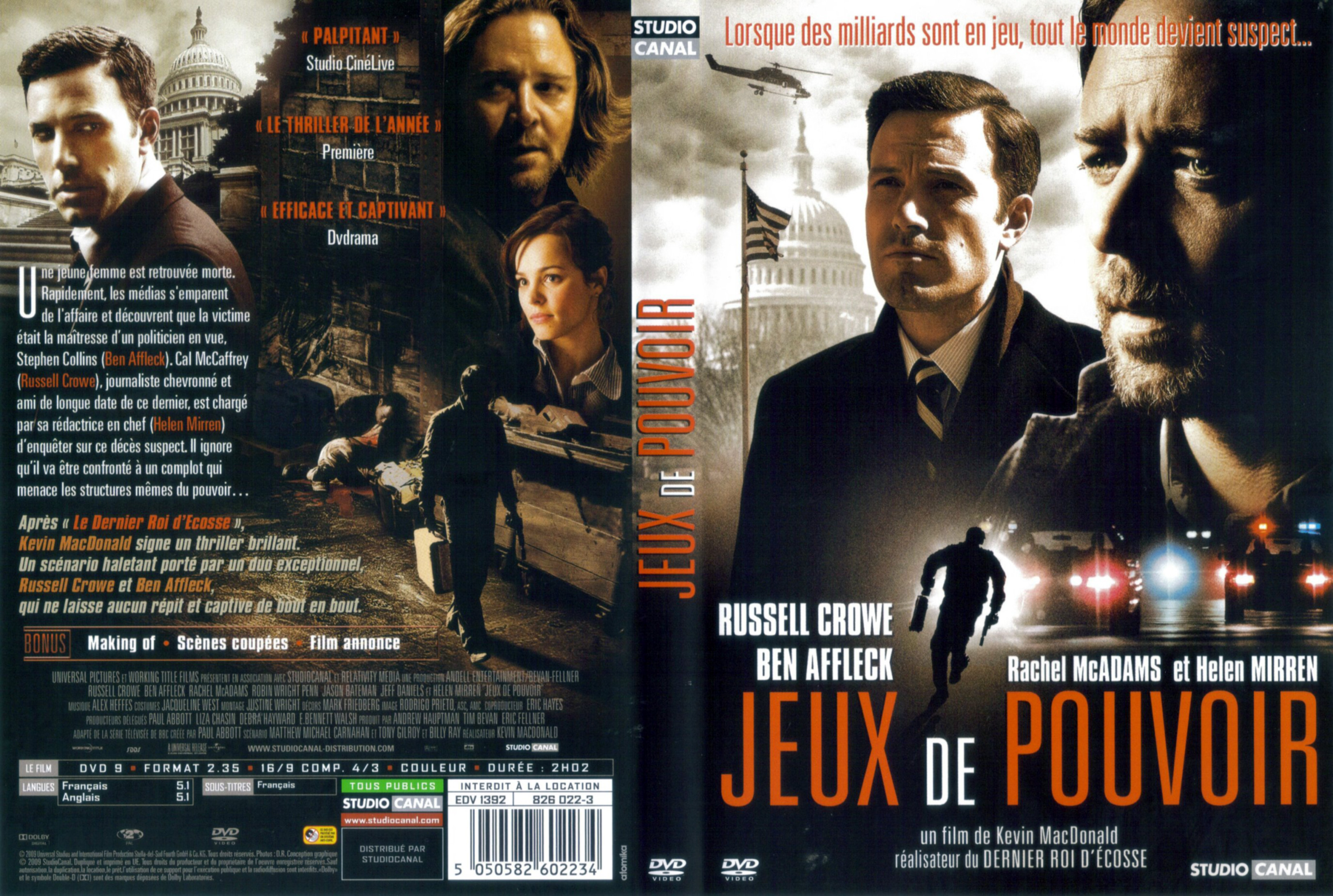 Jaquette DVD Jeux de pouvoir