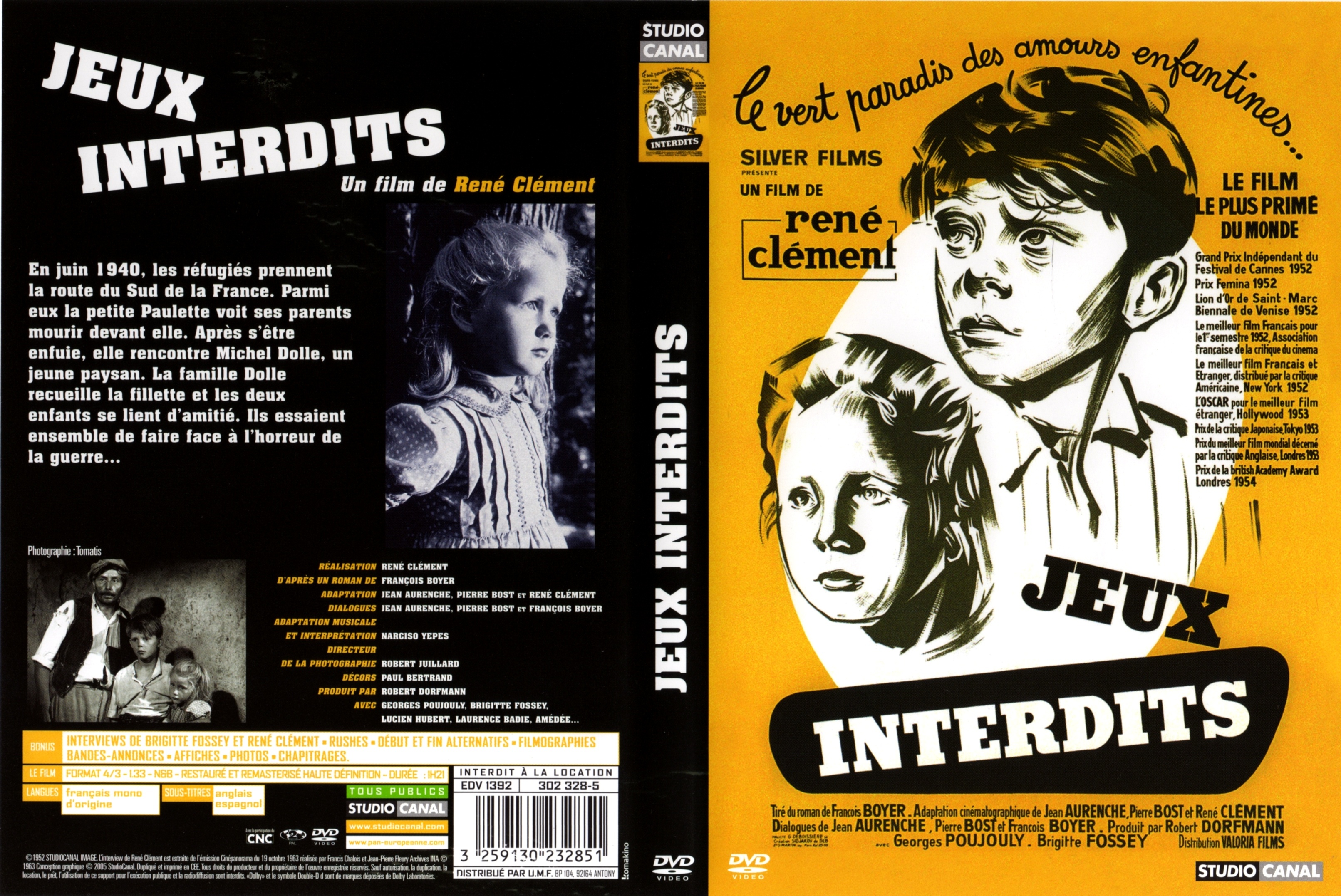 Jaquette DVD Jeux interdits