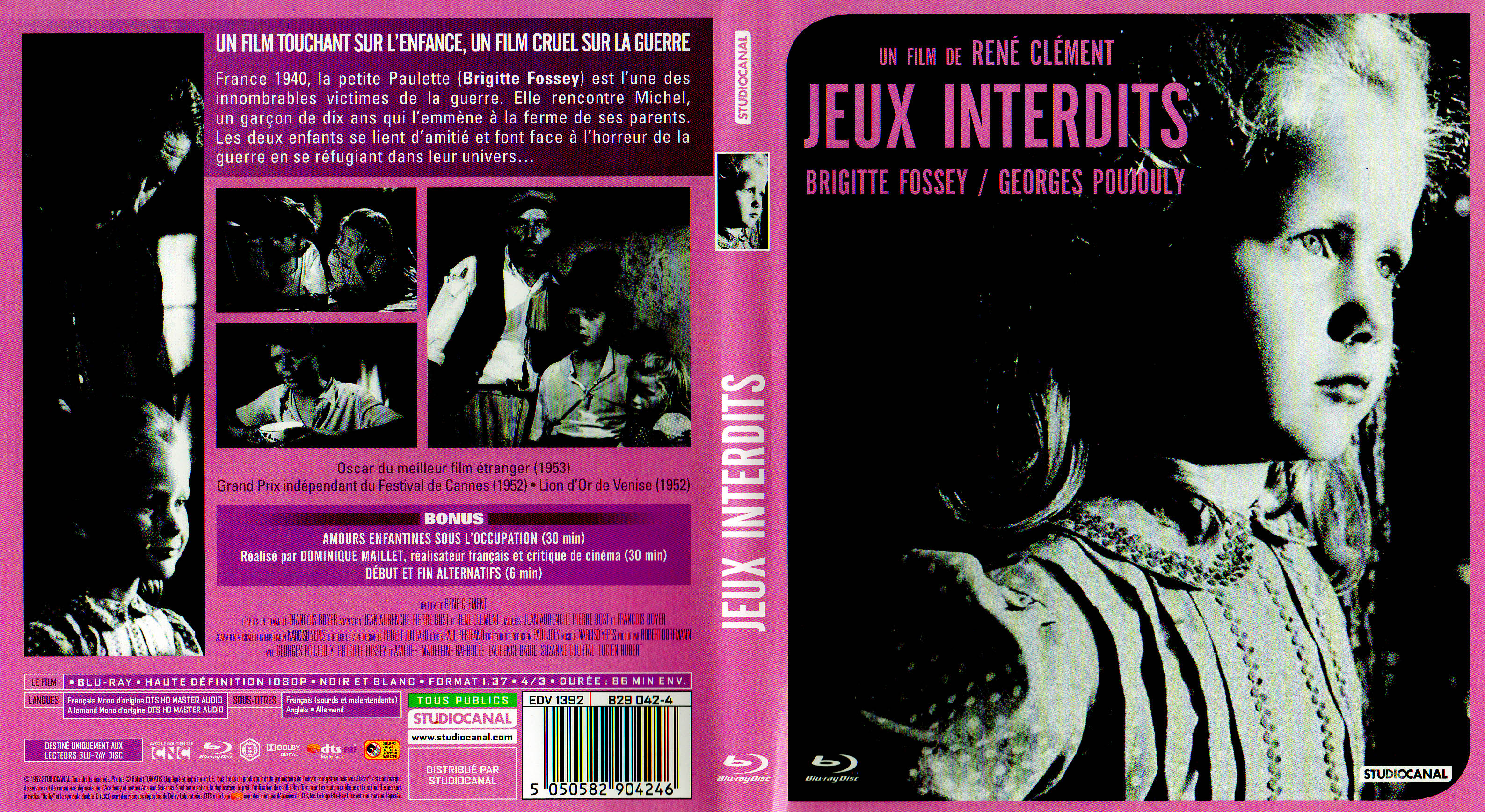 Jaquette DVD Jeux interdits (BLU-RAY)