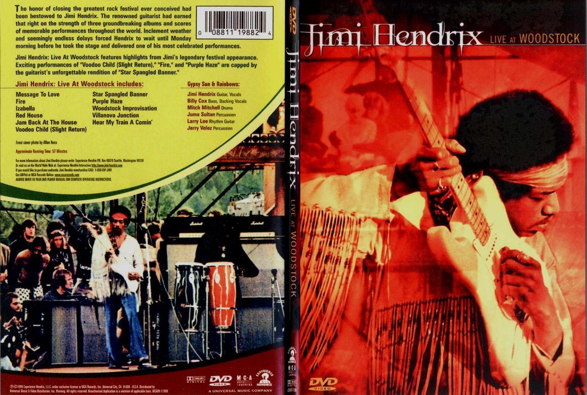 Jaquette DVD Jimi Hendrix Live at Woodstock - SLIM