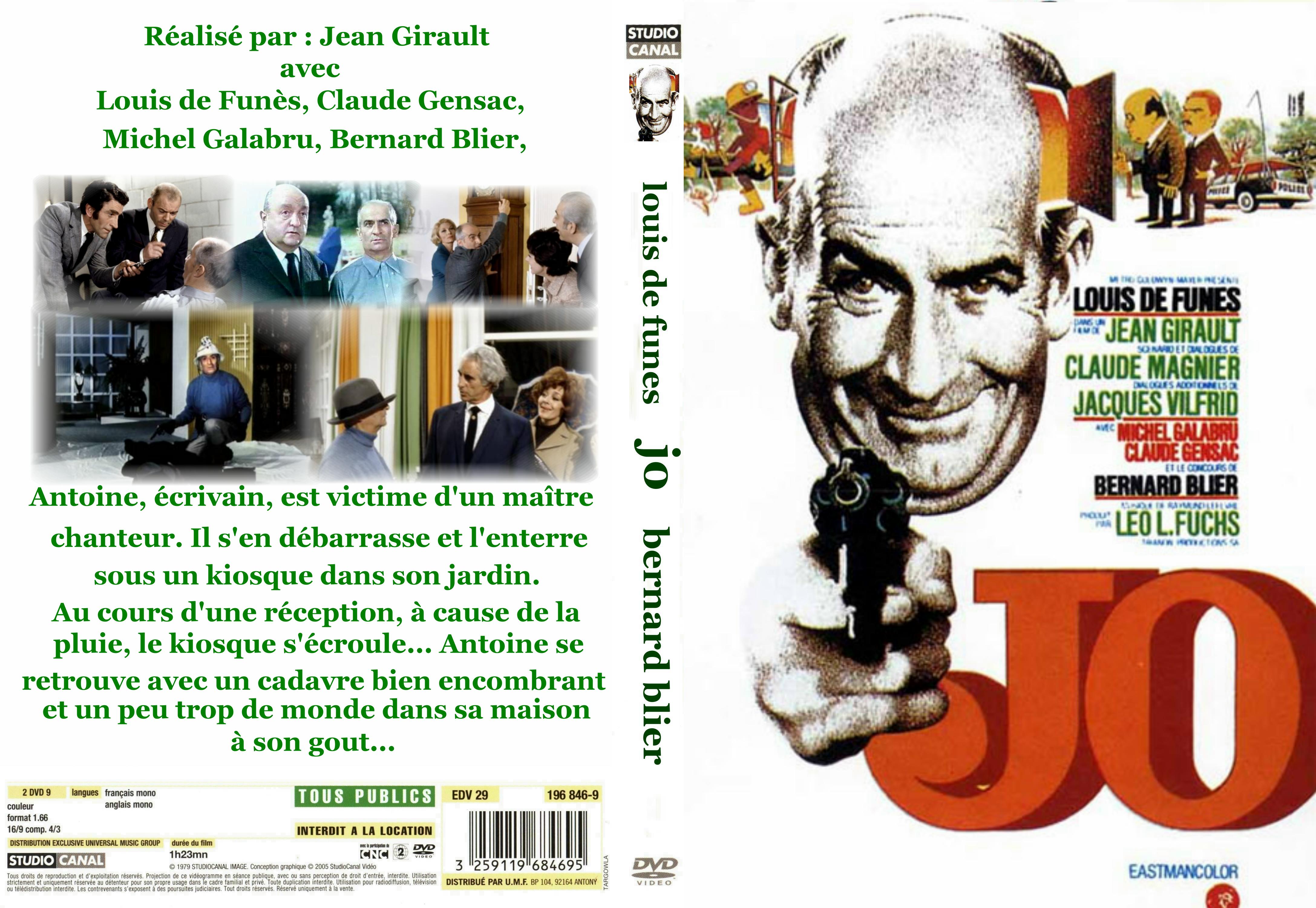 Jaquette DVD Jo custom