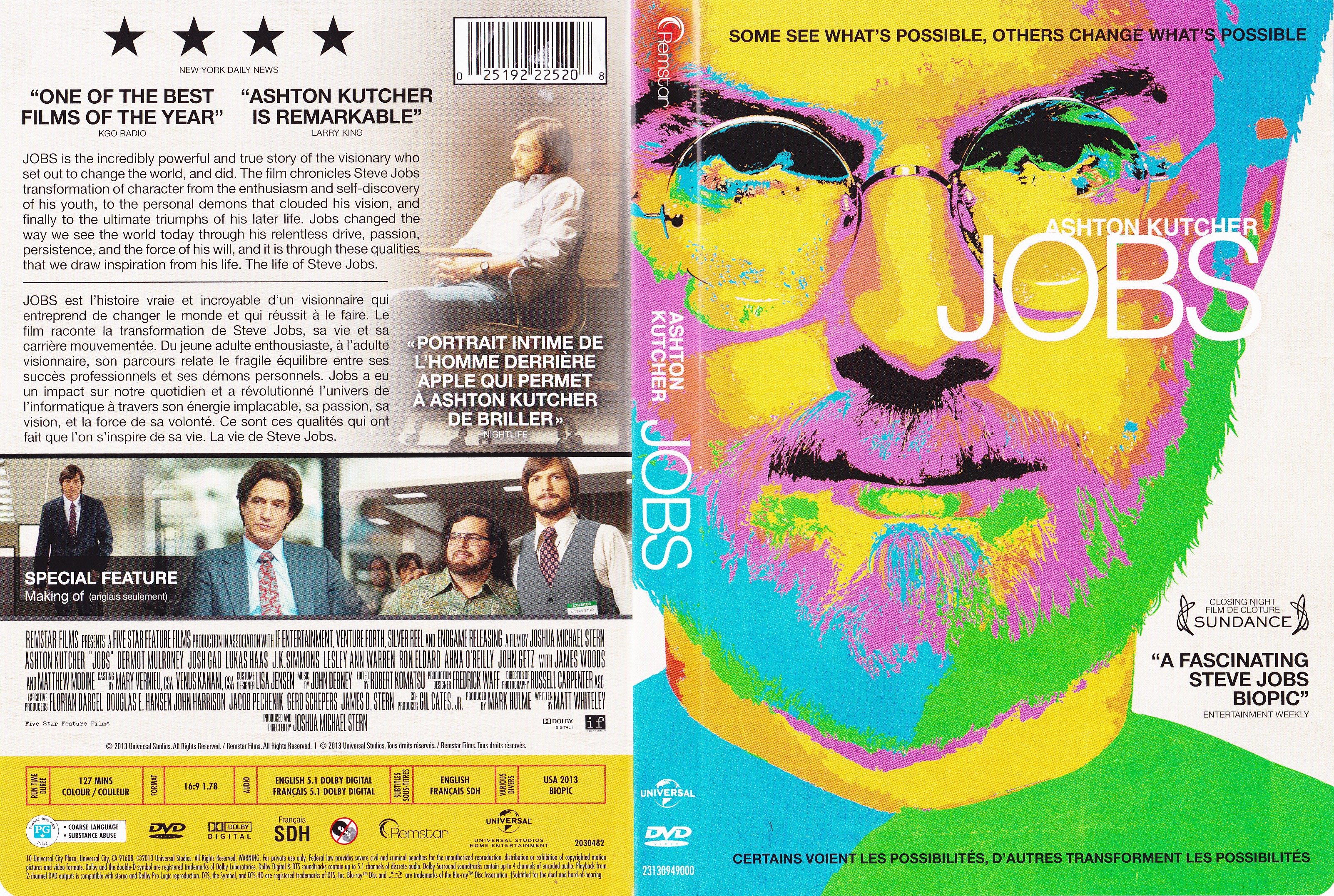 Jaquette DVD Jobs (Canadienne)