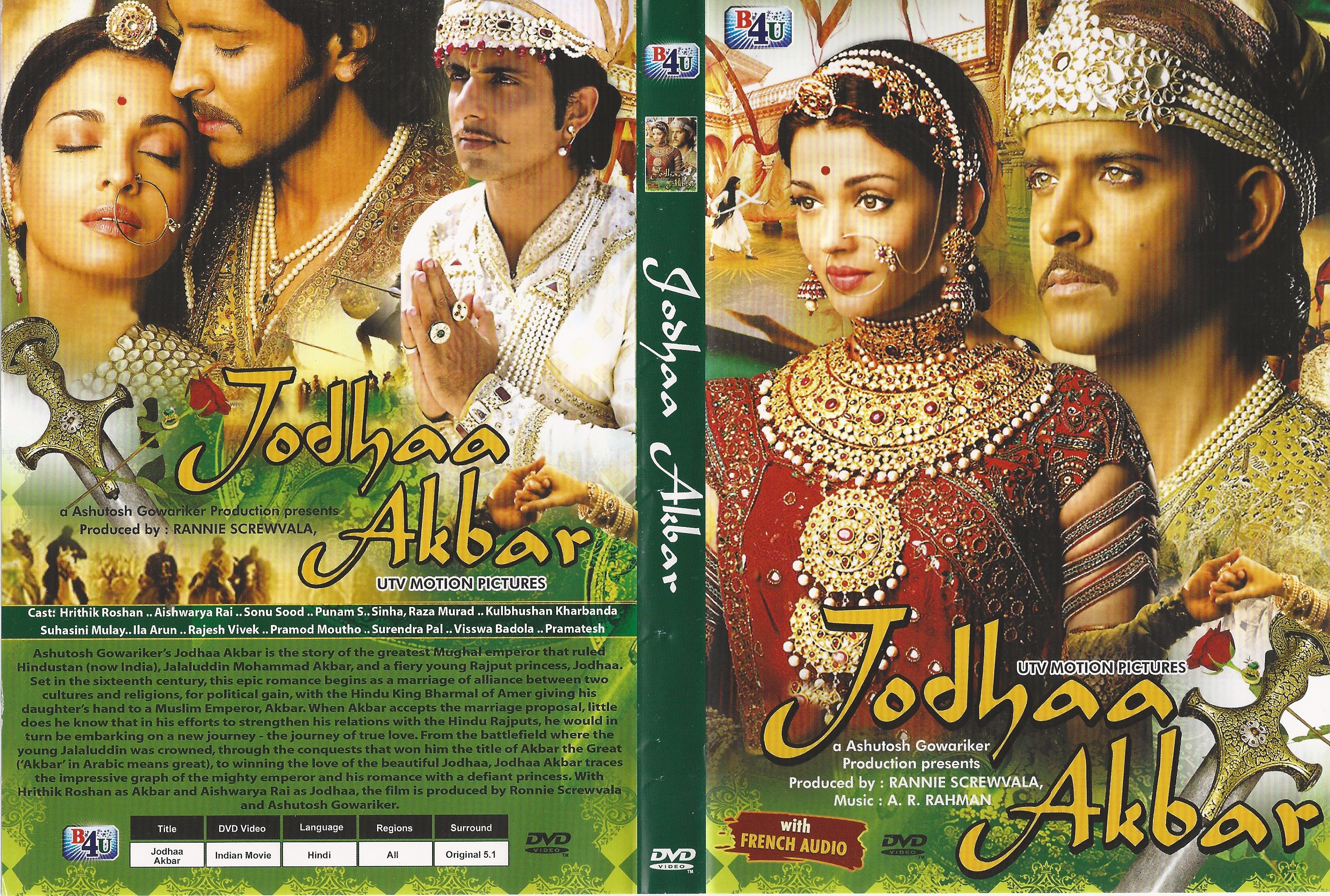 Jaquette DVD Jodhaa Akbar