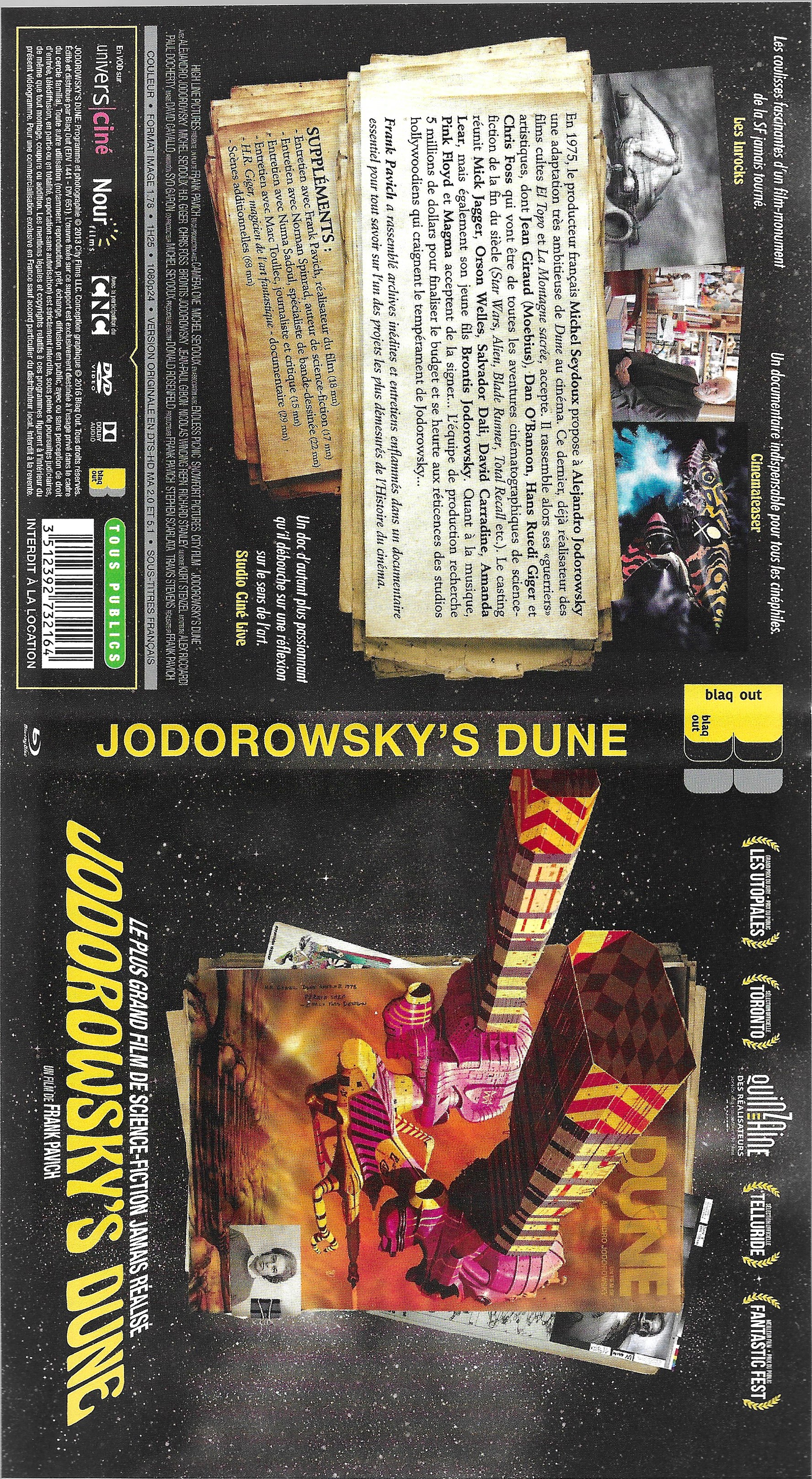 Jaquette DVD Jodorowsky