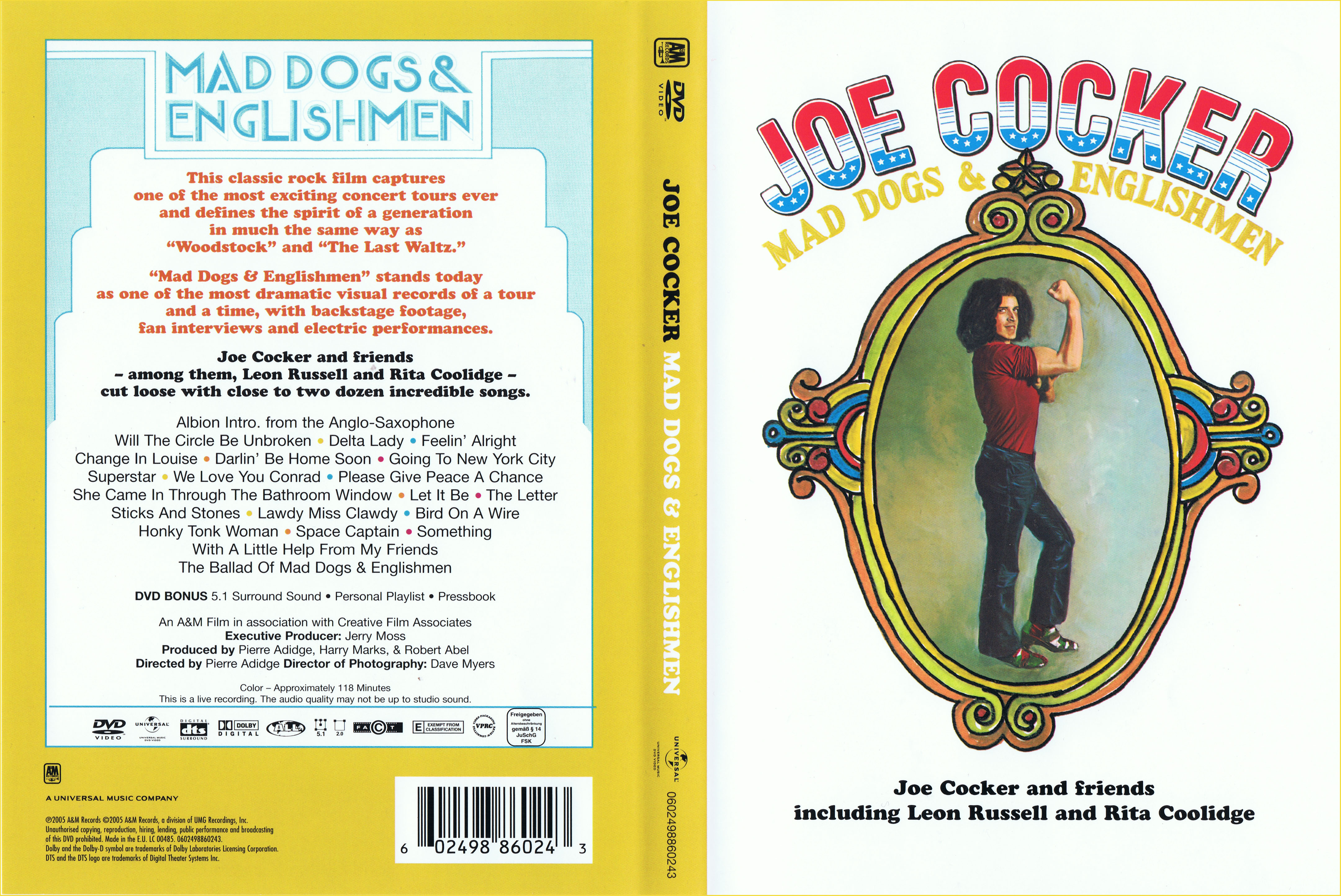 Jaquette DVD Joe Cocker - Mad dog & englishmen