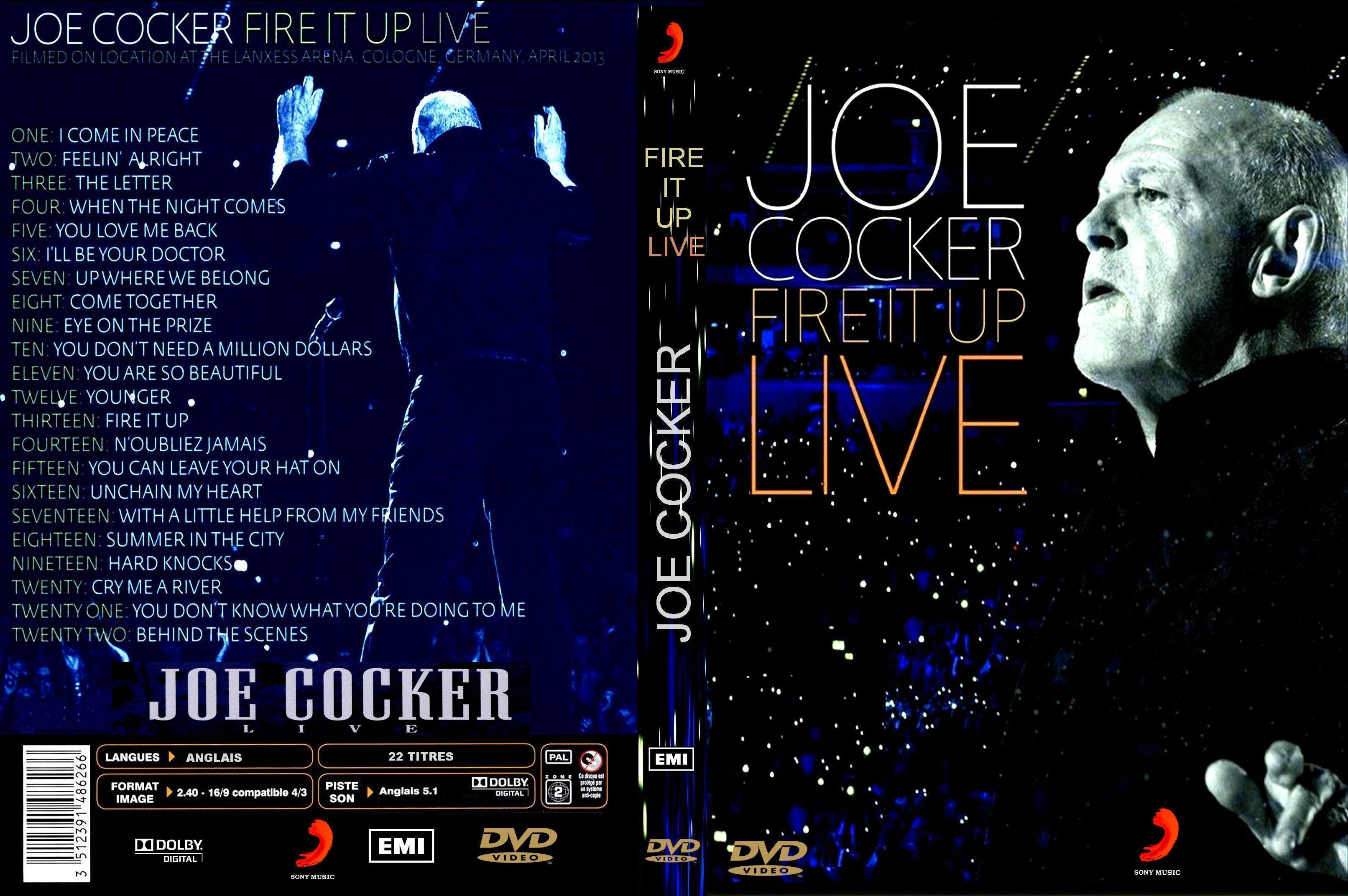 Jaquette DVD Joe Cocker fire it up live custom