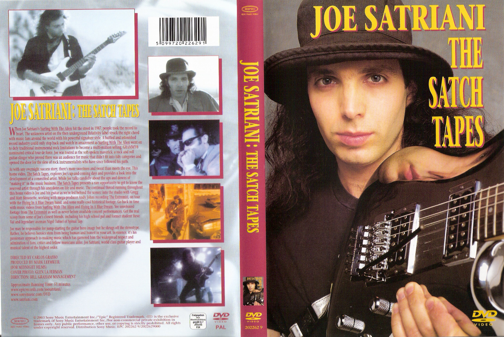 Jaquette DVD Joe Satriani - The satch tapes