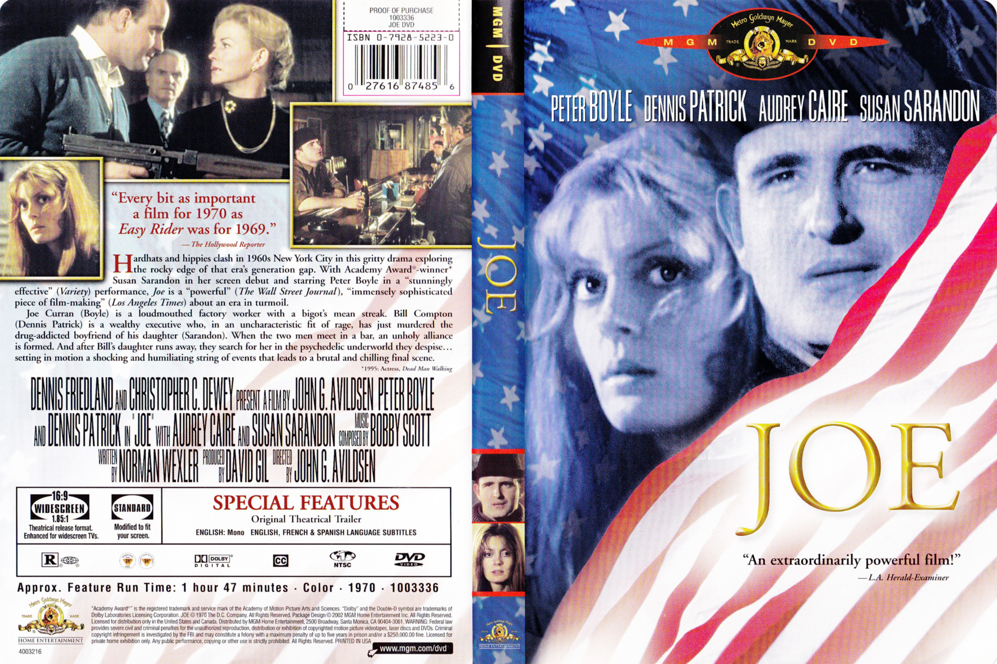 Jaquette DVD Joe (Canadienne)