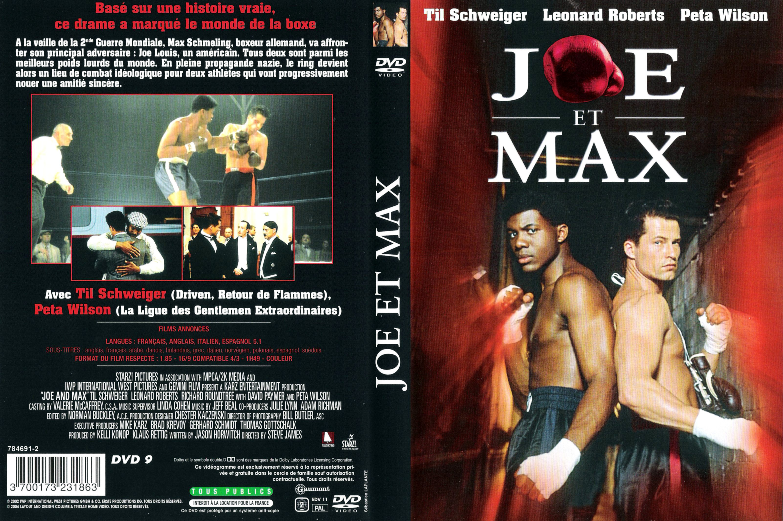 Jaquette DVD Joe et Max