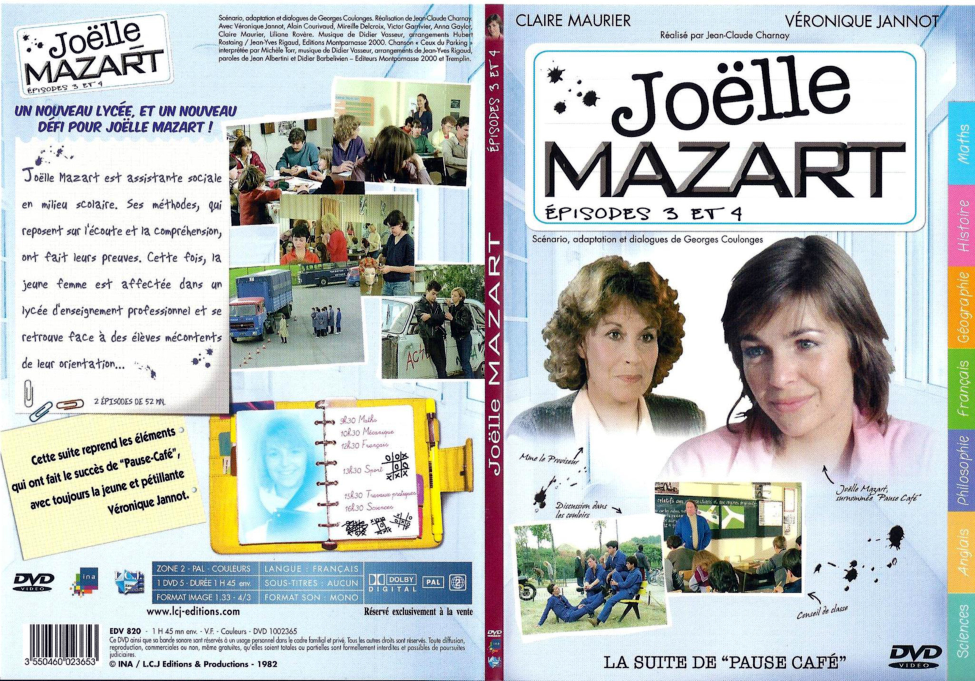 Jaquette DVD Joelle Mazart Episode 3 et 4