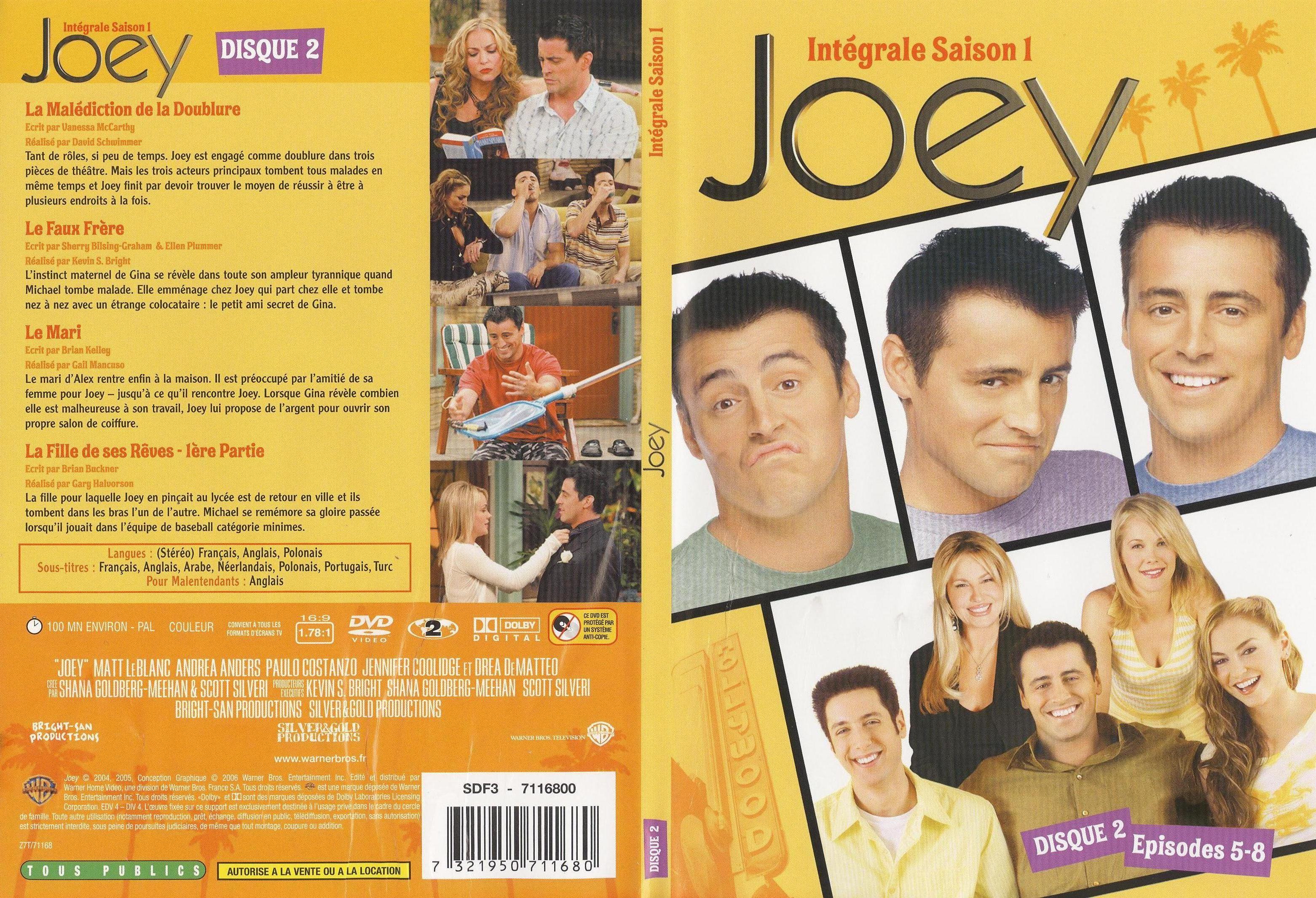 Jaquette DVD Joey Saison 1 DVD 2