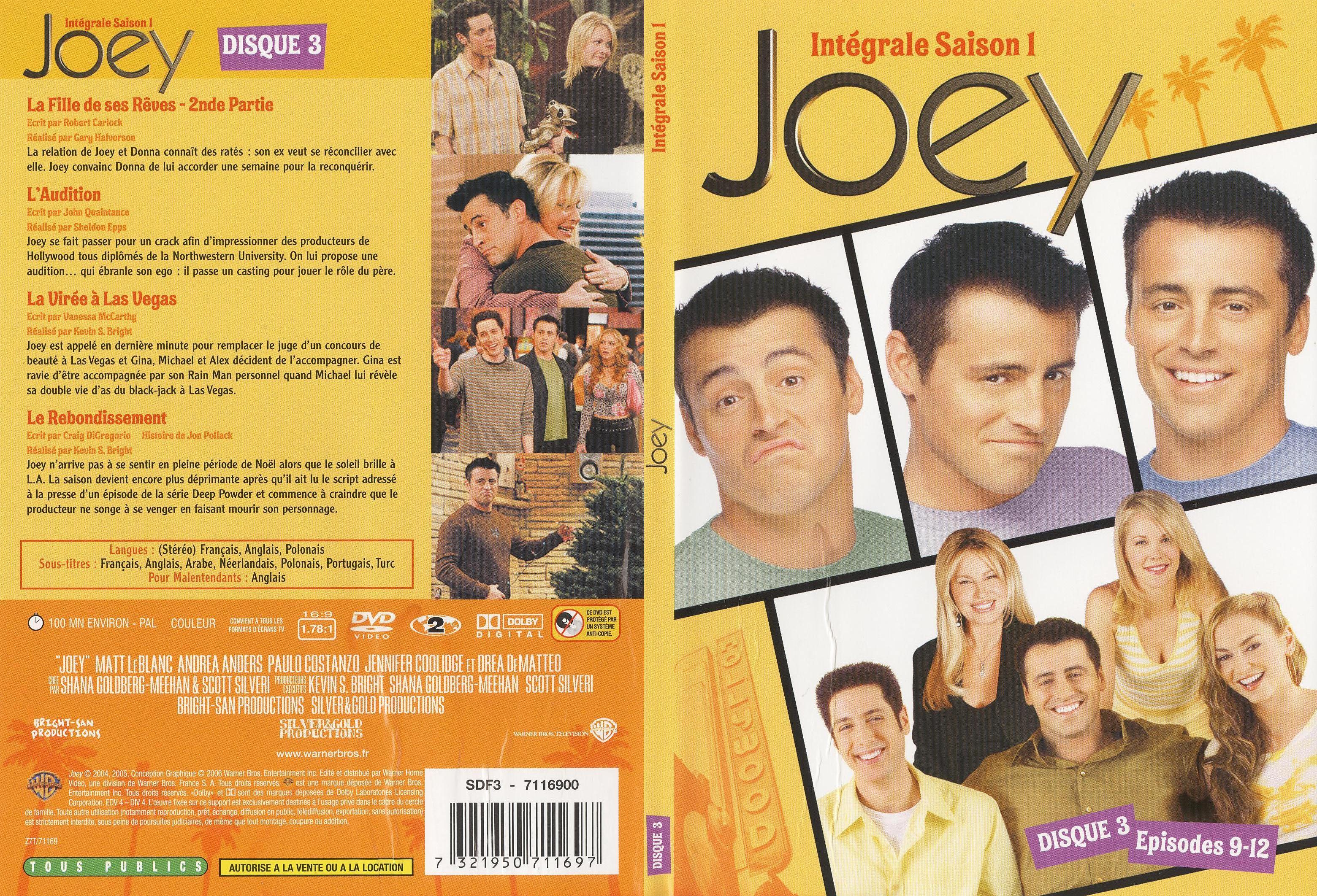 Jaquette DVD Joey Saison 1 DVD 3