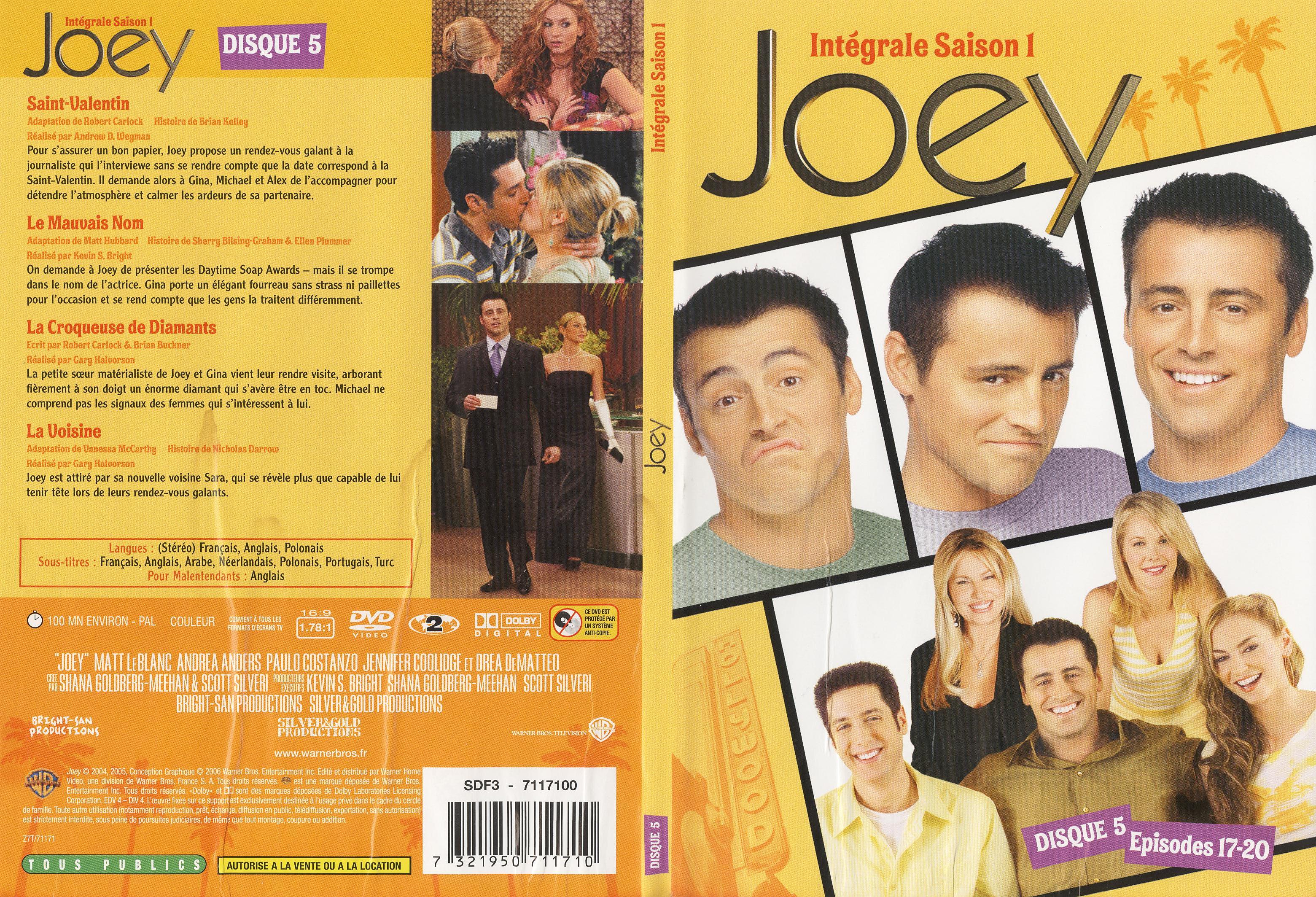 Jaquette DVD Joey Saison 1 DVD 5