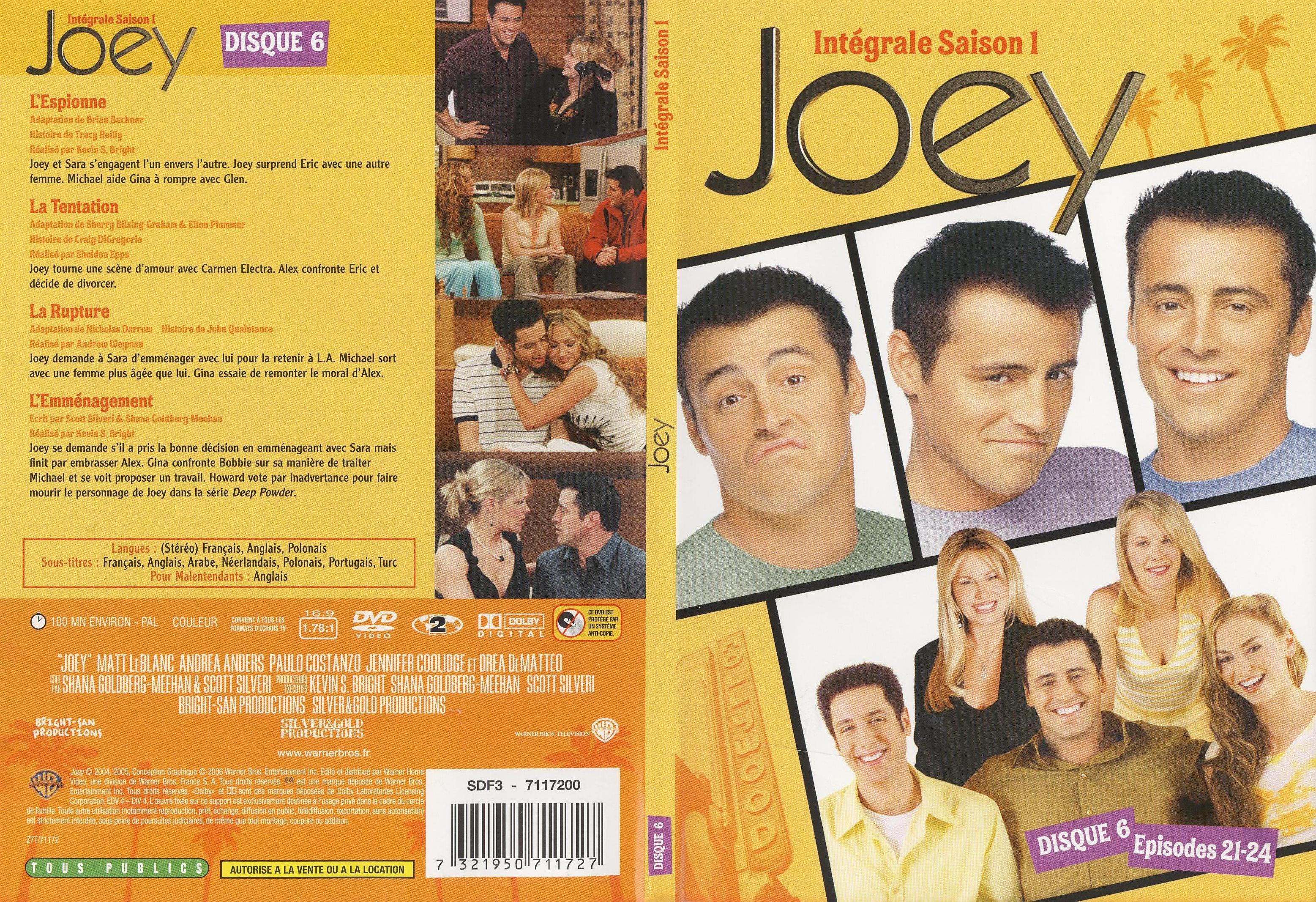 Jaquette DVD Joey Saison 1 DVD 6