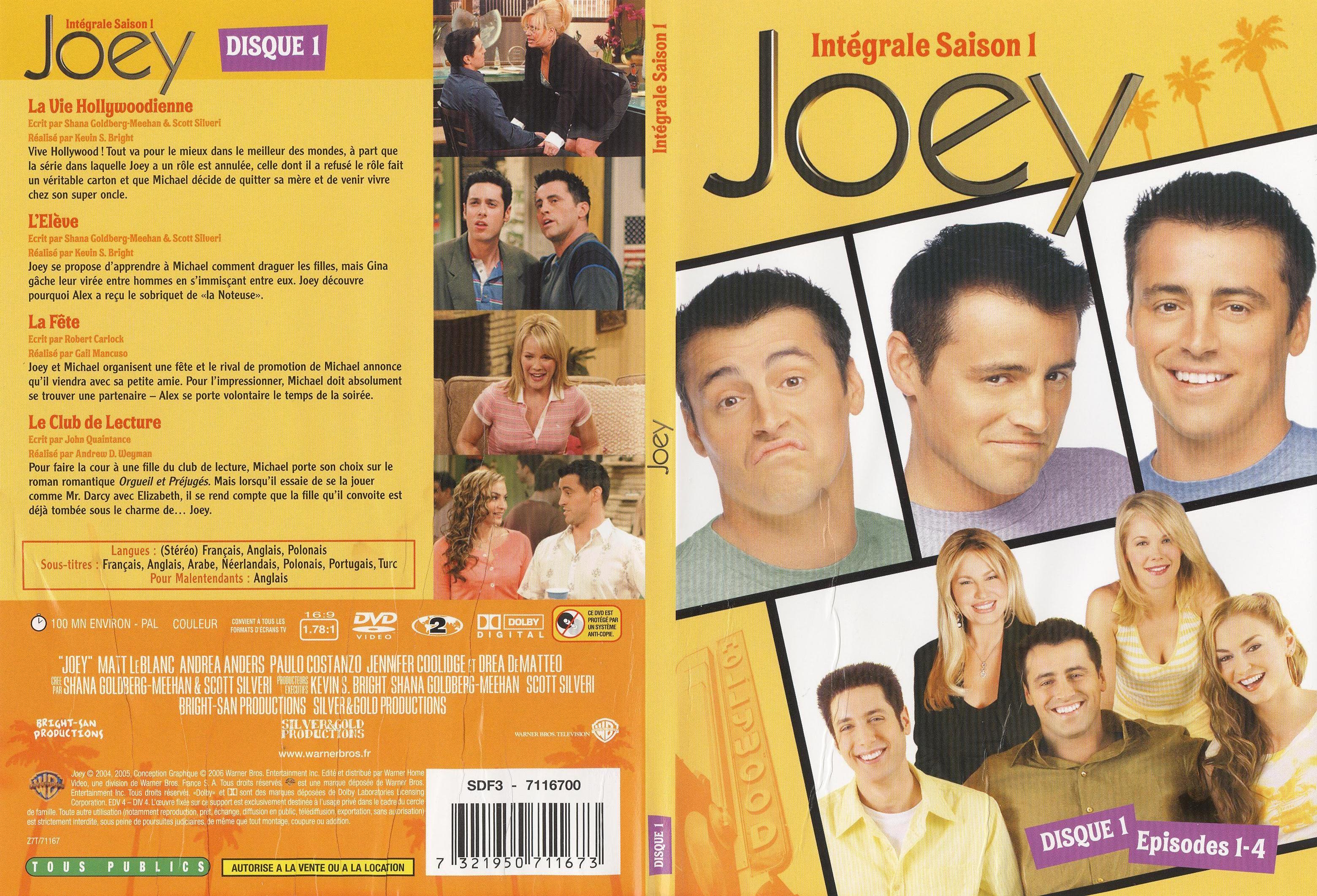 Jaquette DVD Joey saison 1 DVD 1
