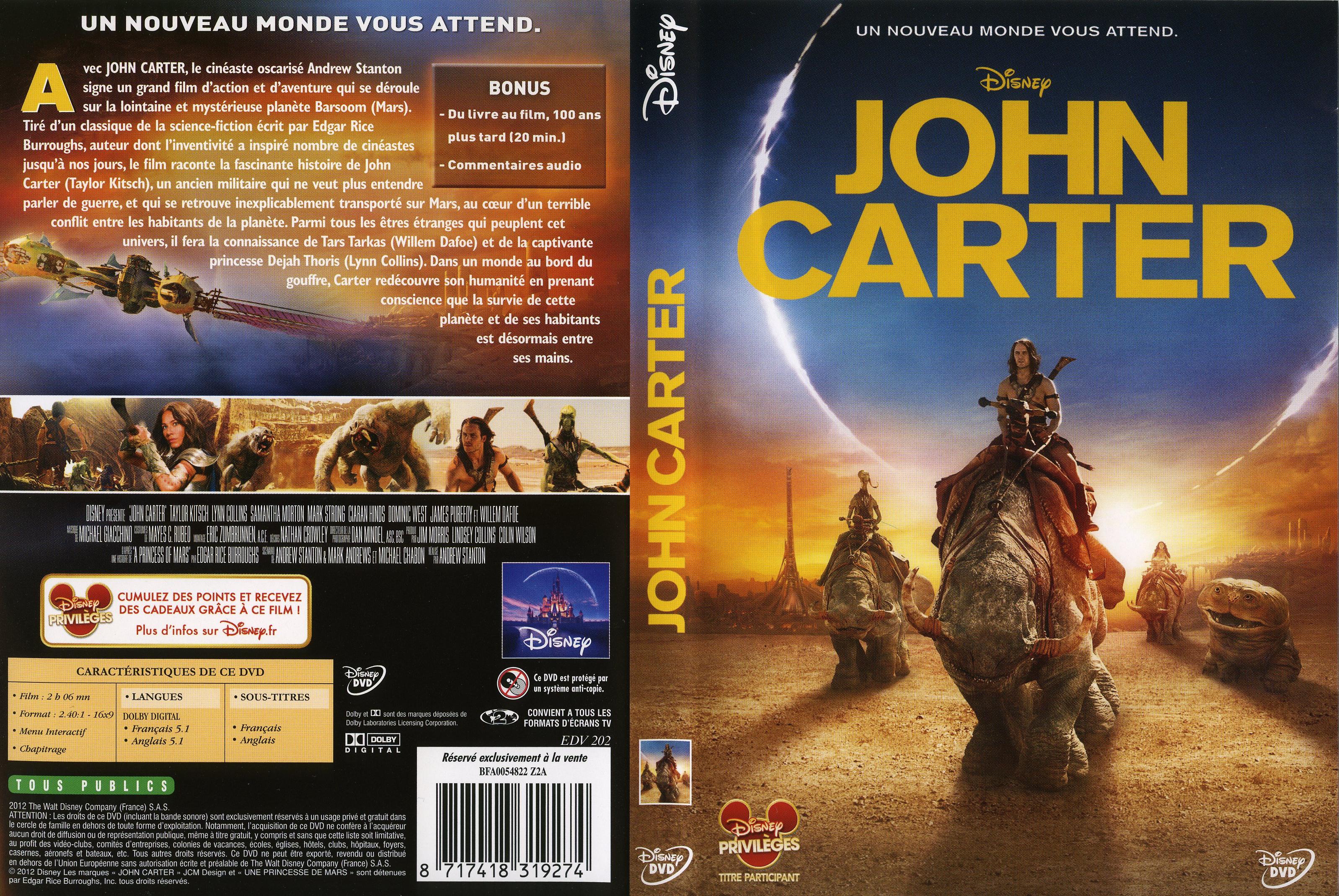 Jaquette DVD John Carter