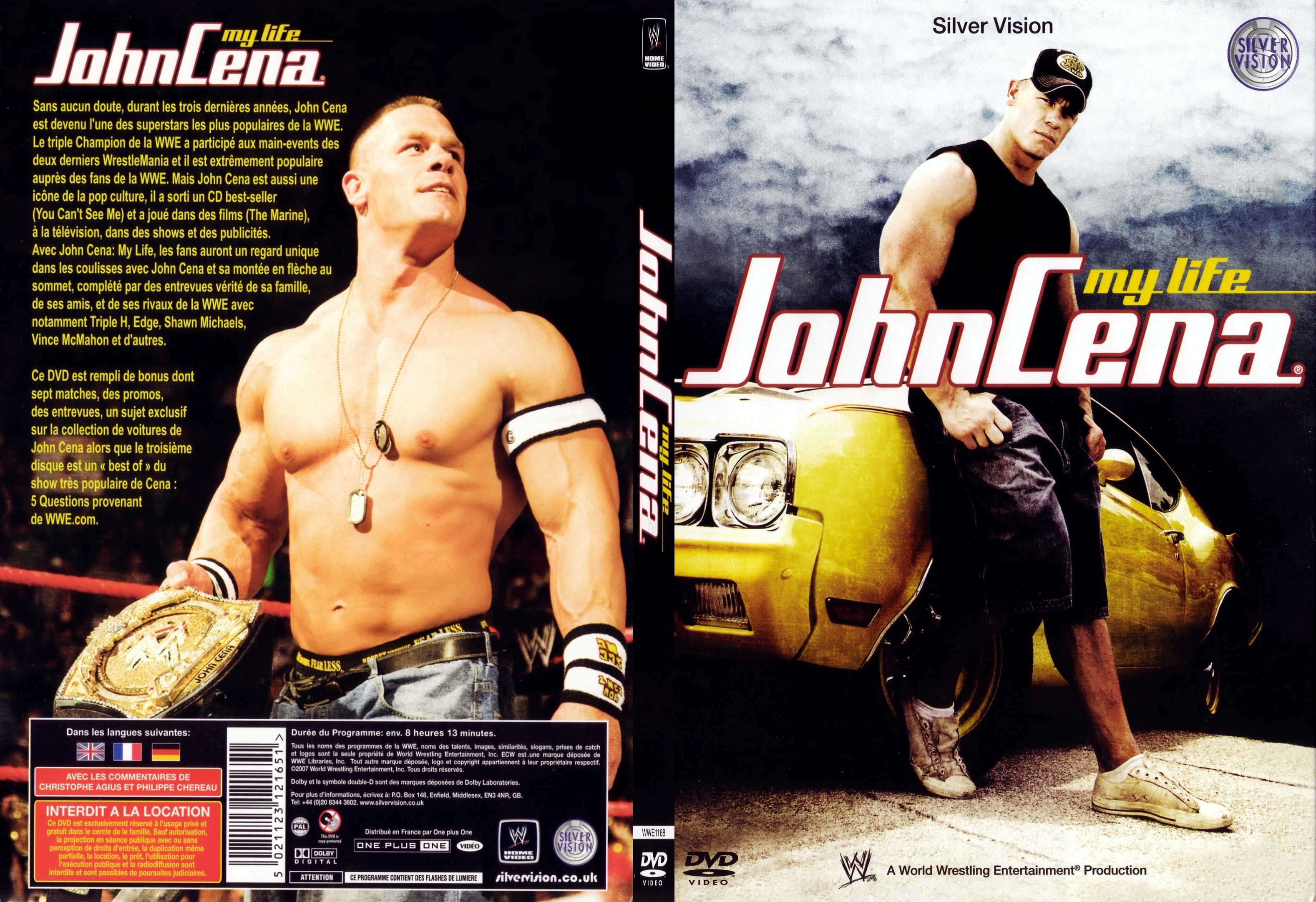 Jaquette DVD John Cena My life - SLIM