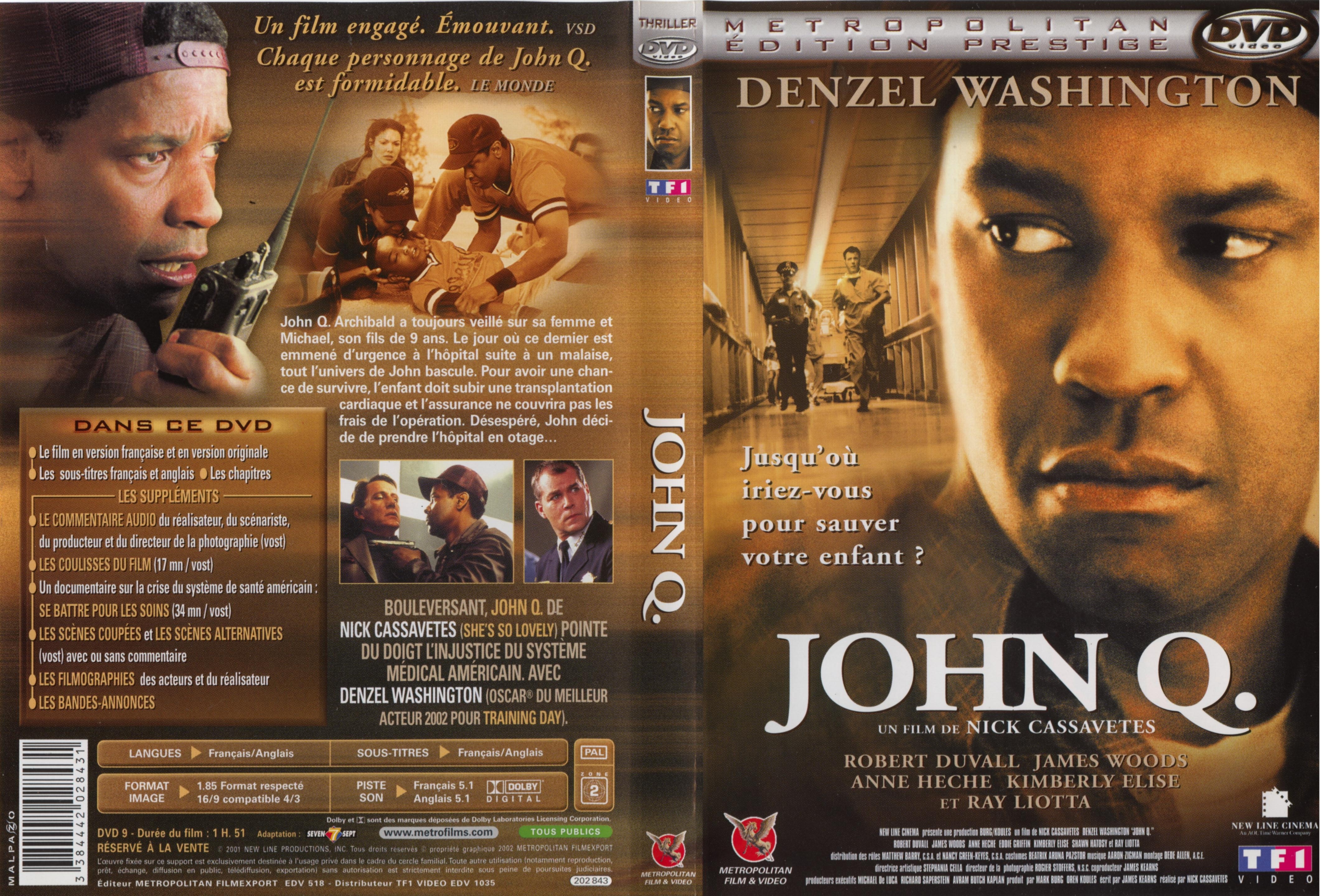 Jaquette DVD John Q